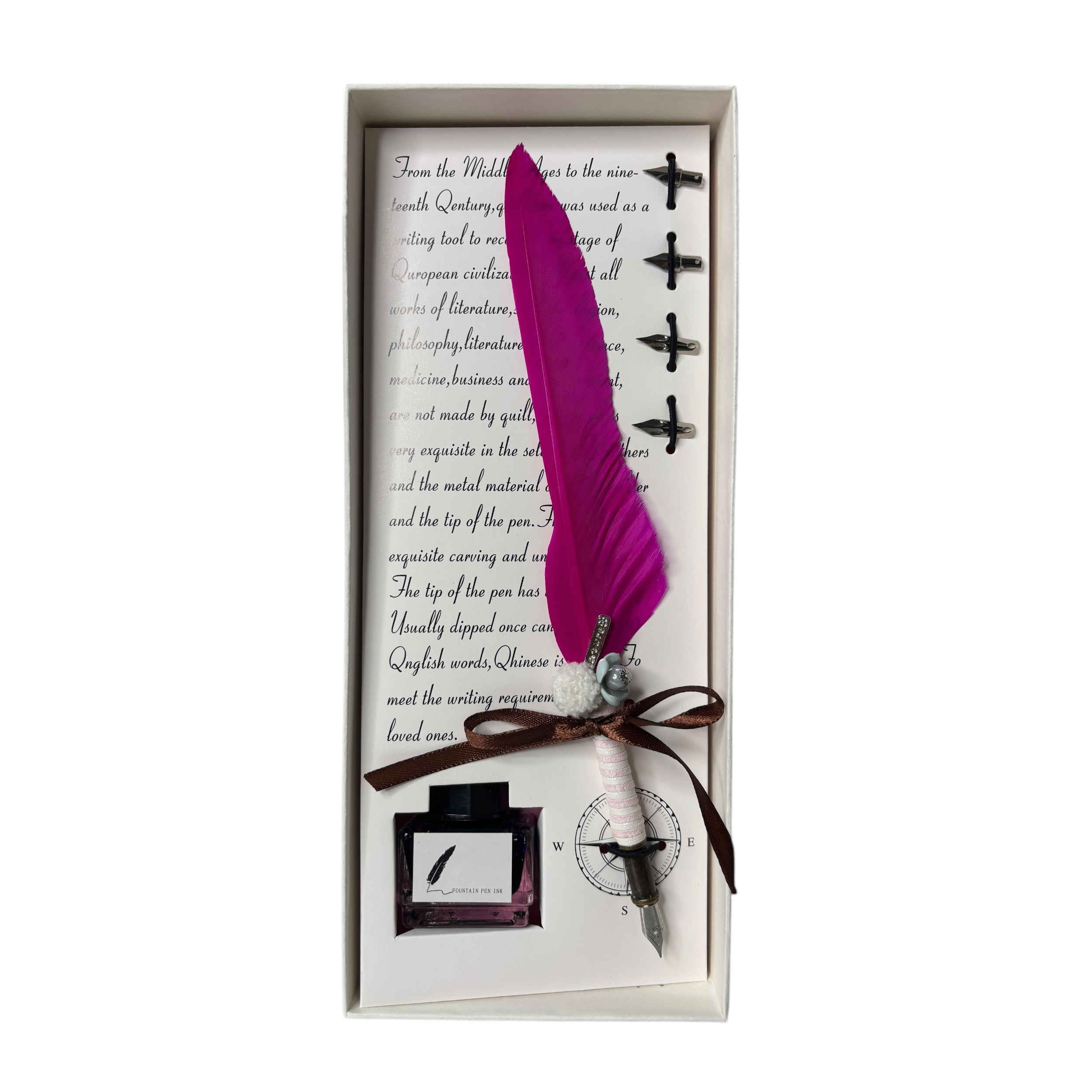 Federstift Set mit Tintenflasche – Perfektes Geschenk für Schriftsteller