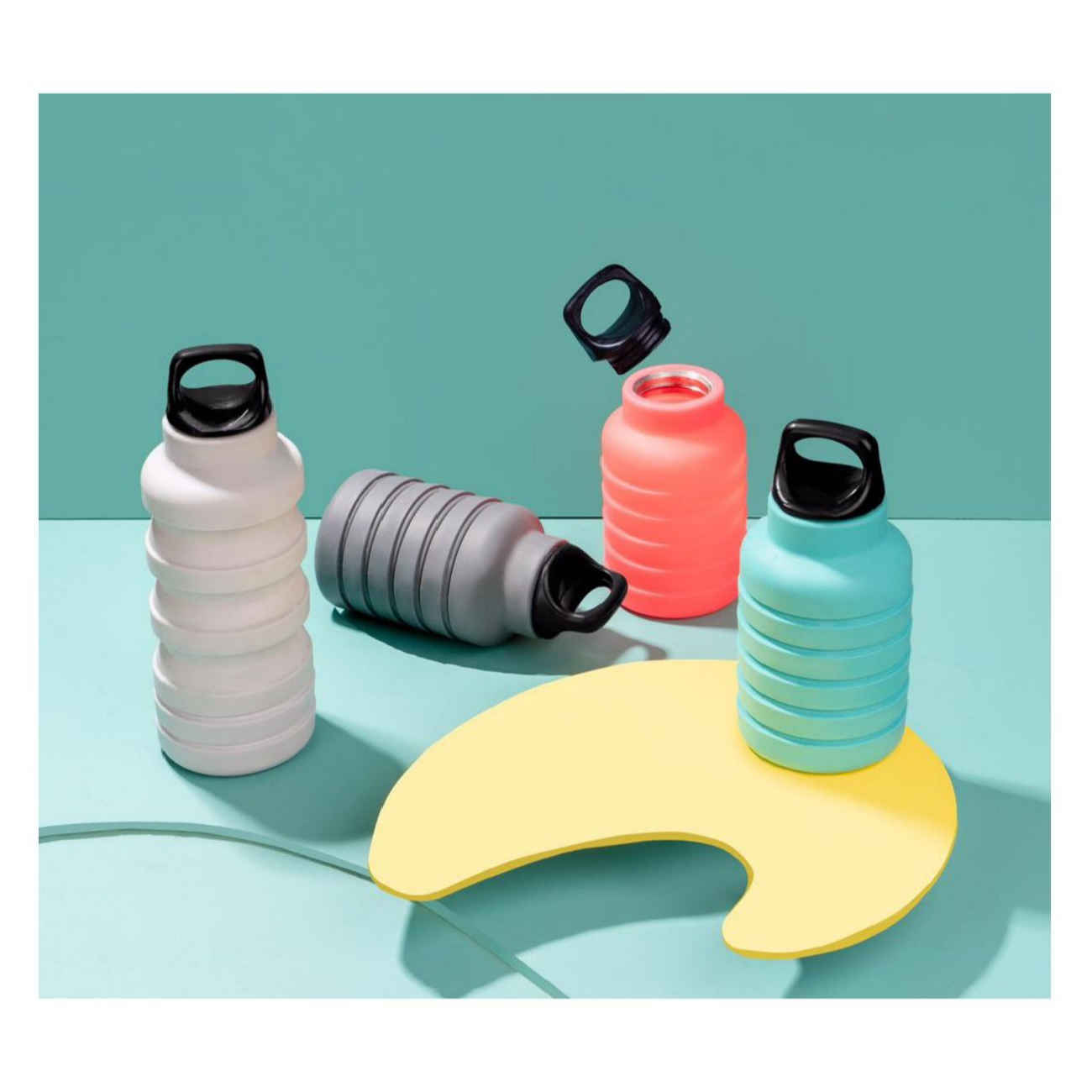 Flexible Silikon-Wasserflasche – Leicht zu tragen, ideal für Wandern, Laufen & Radfahren