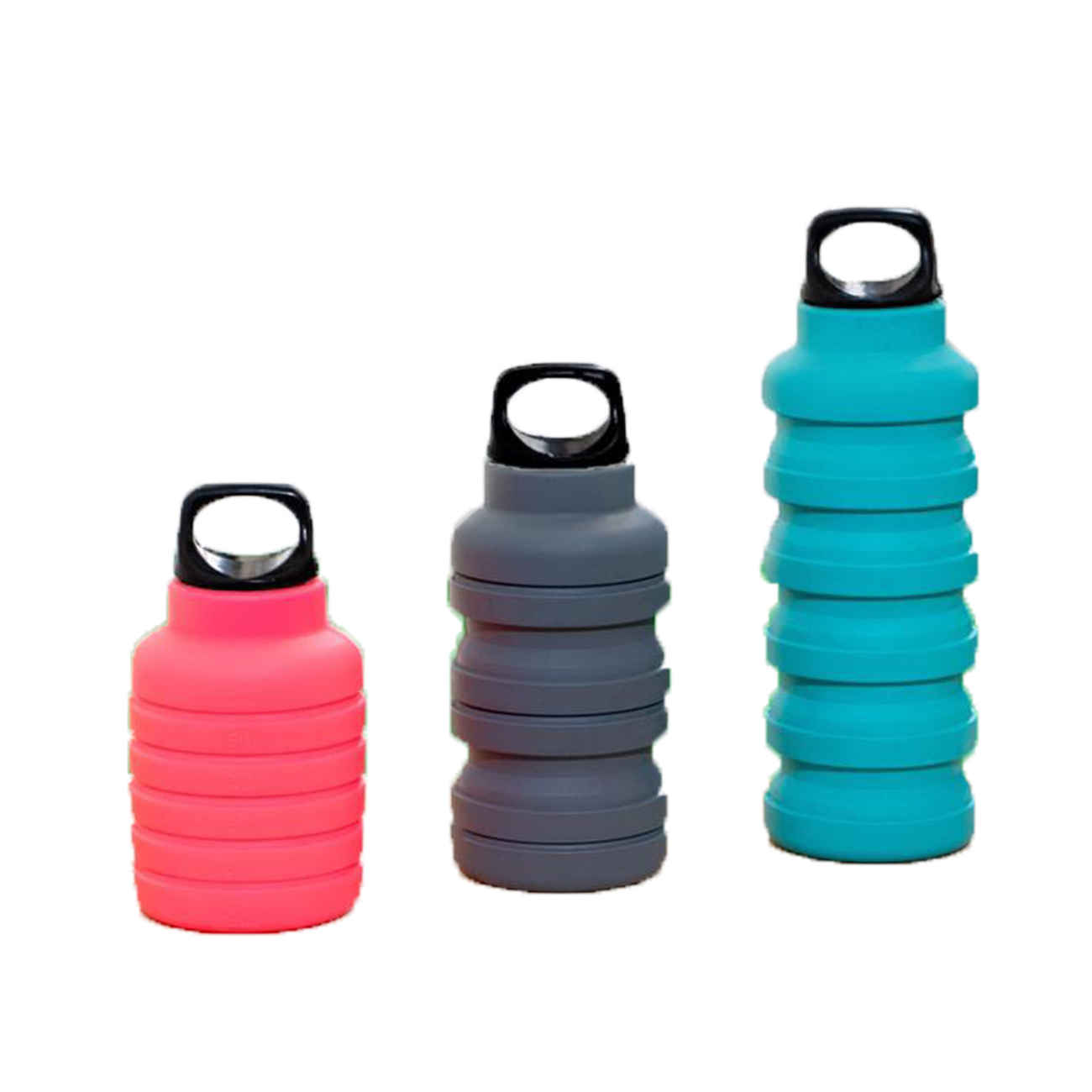 Flexible Silikon-Wasserflasche – Leicht zu tragen, ideal für Wandern, Laufen & Radfahren