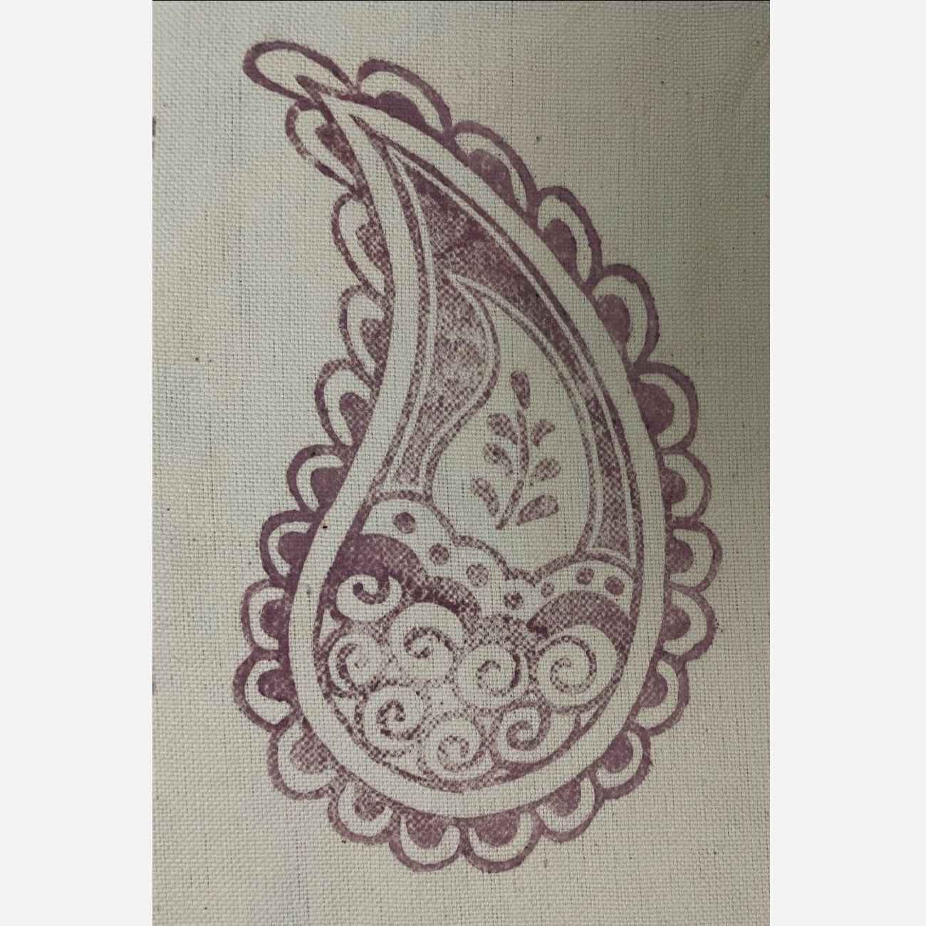 Handgemachter Stempel – Traditionelles Boteh Jegheh Design, geeignet für Papier & Stoffdruck