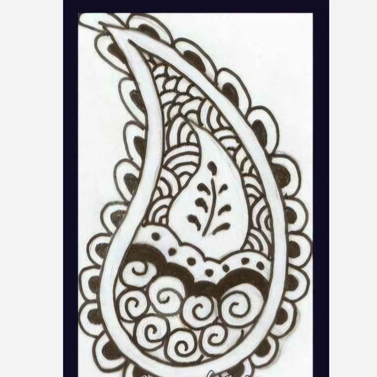 Handgemachter Stempel – Traditionelles Boteh Jegheh Design, geeignet für Papier & Stoffdruck