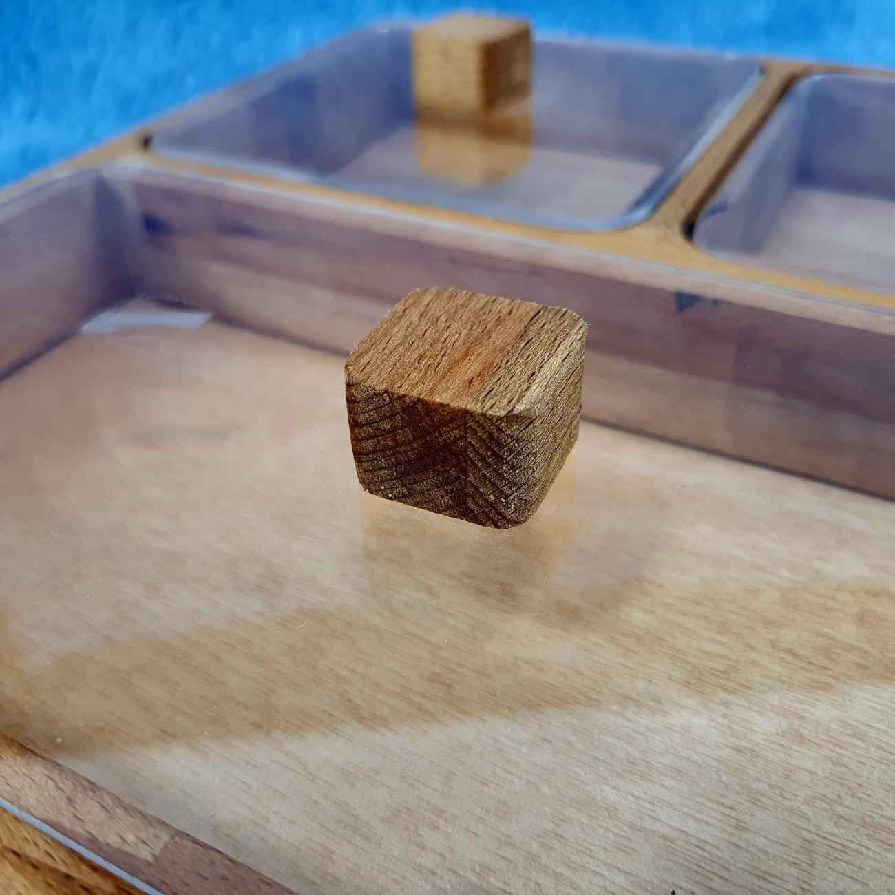 Handgefertigter Holz-Nuss-Organizer – Funktional & schönes Tischgeschirr