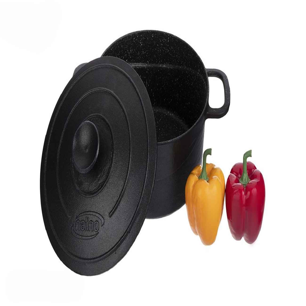 Schwerer Gusseisen-Kochtopf – Perfekt für Eintöpfe, Suppen & Schmoren