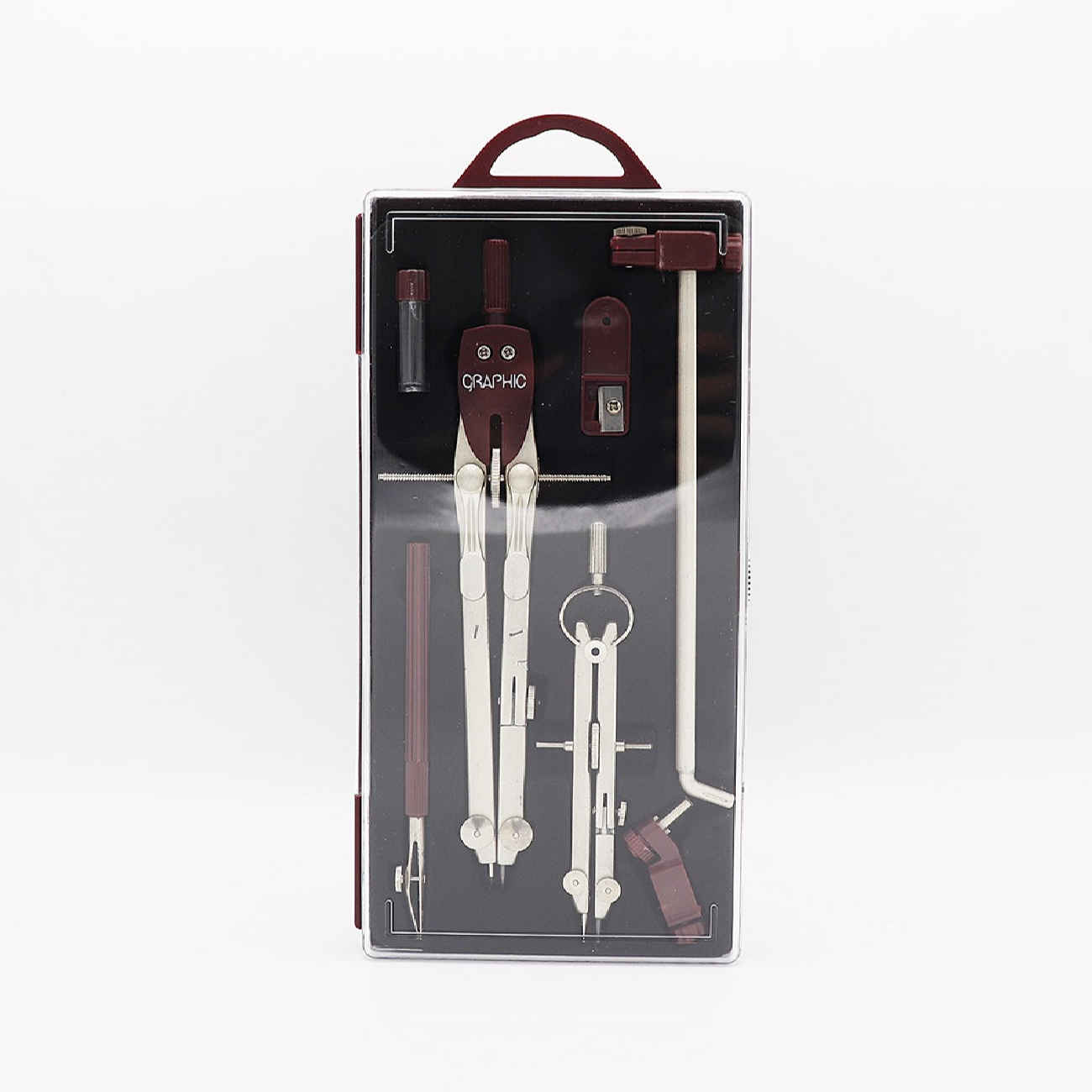 Hochpräzises Zirkel-Set für Ingenieurwesen, Architektur & Mathematikstudenten, Kirschholz