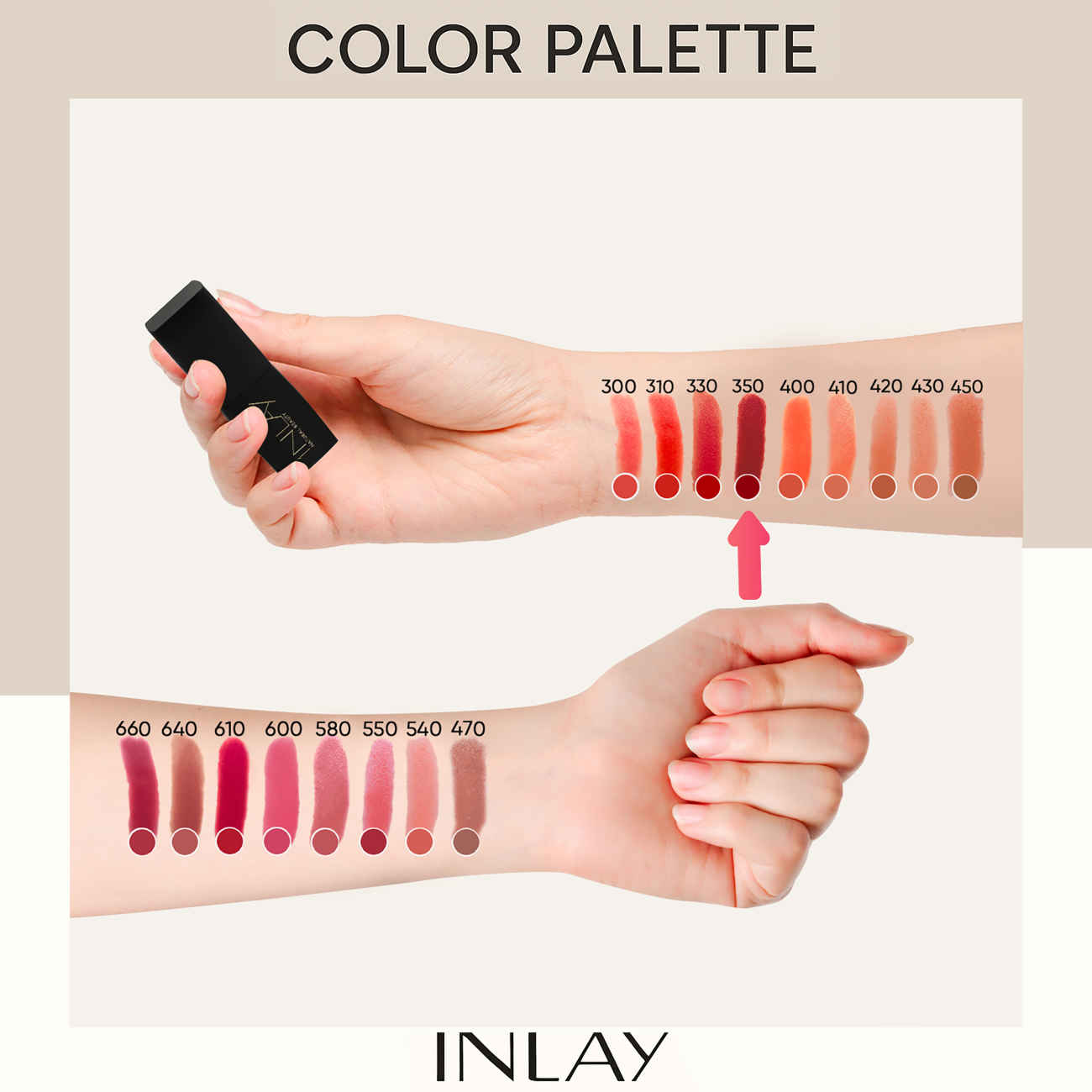 Inlay Fester Lippenstift Mutiges Rot – Farbton Nr. 350