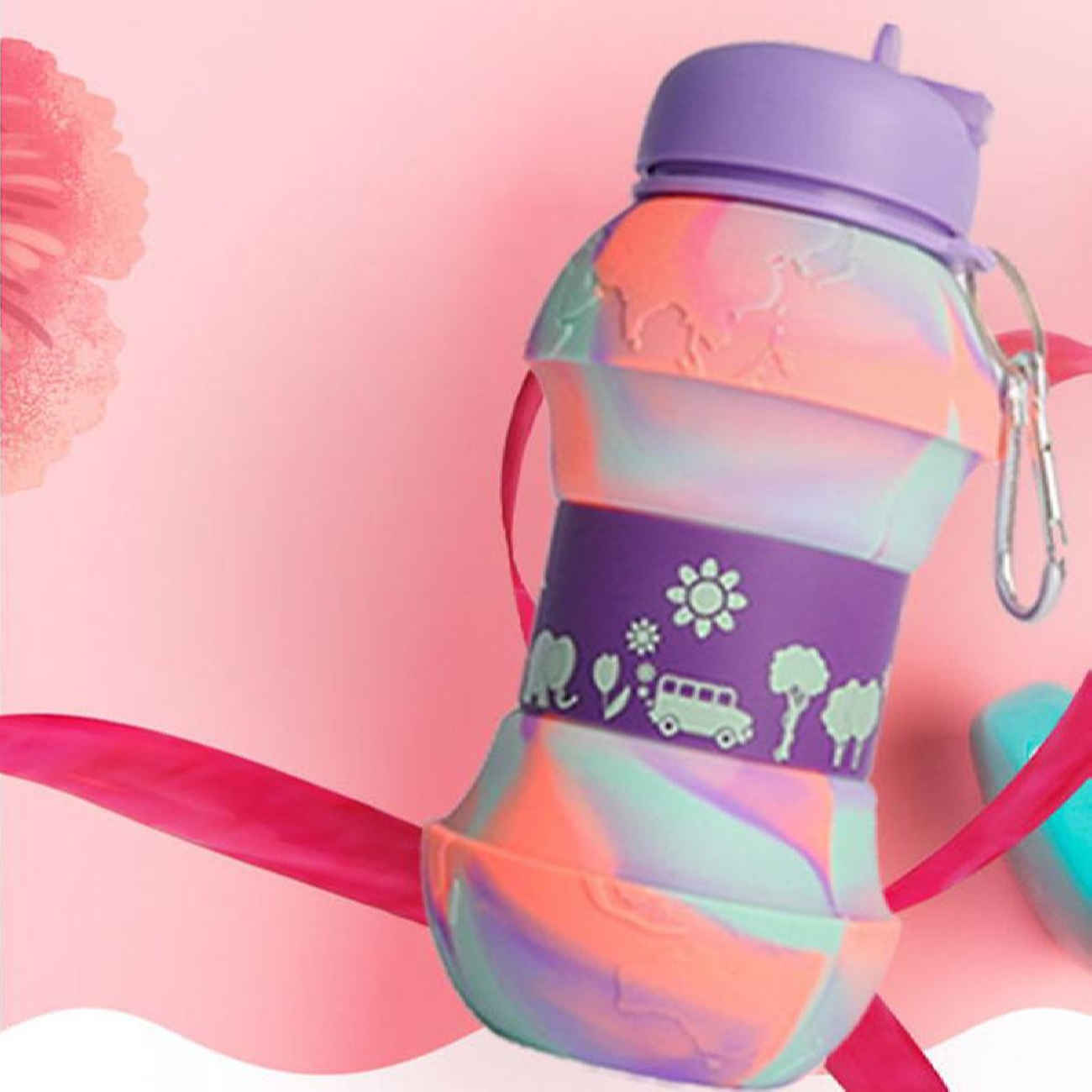 Auslaufsichere Silikon-Wasserflasche – Perfekt für Fitnessstudio & Outdoor-Aktivitäten