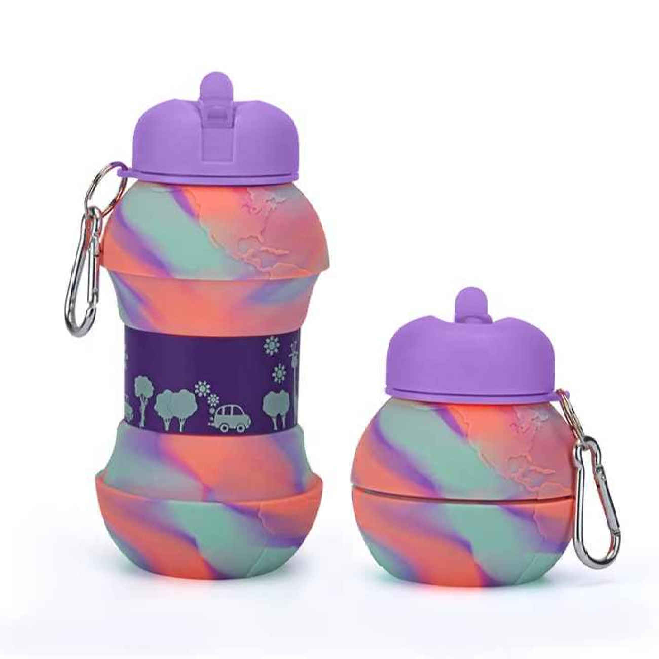 Auslaufsichere Silikon-Wasserflasche – Perfekt für Fitnessstudio & Outdoor-Aktivitäten