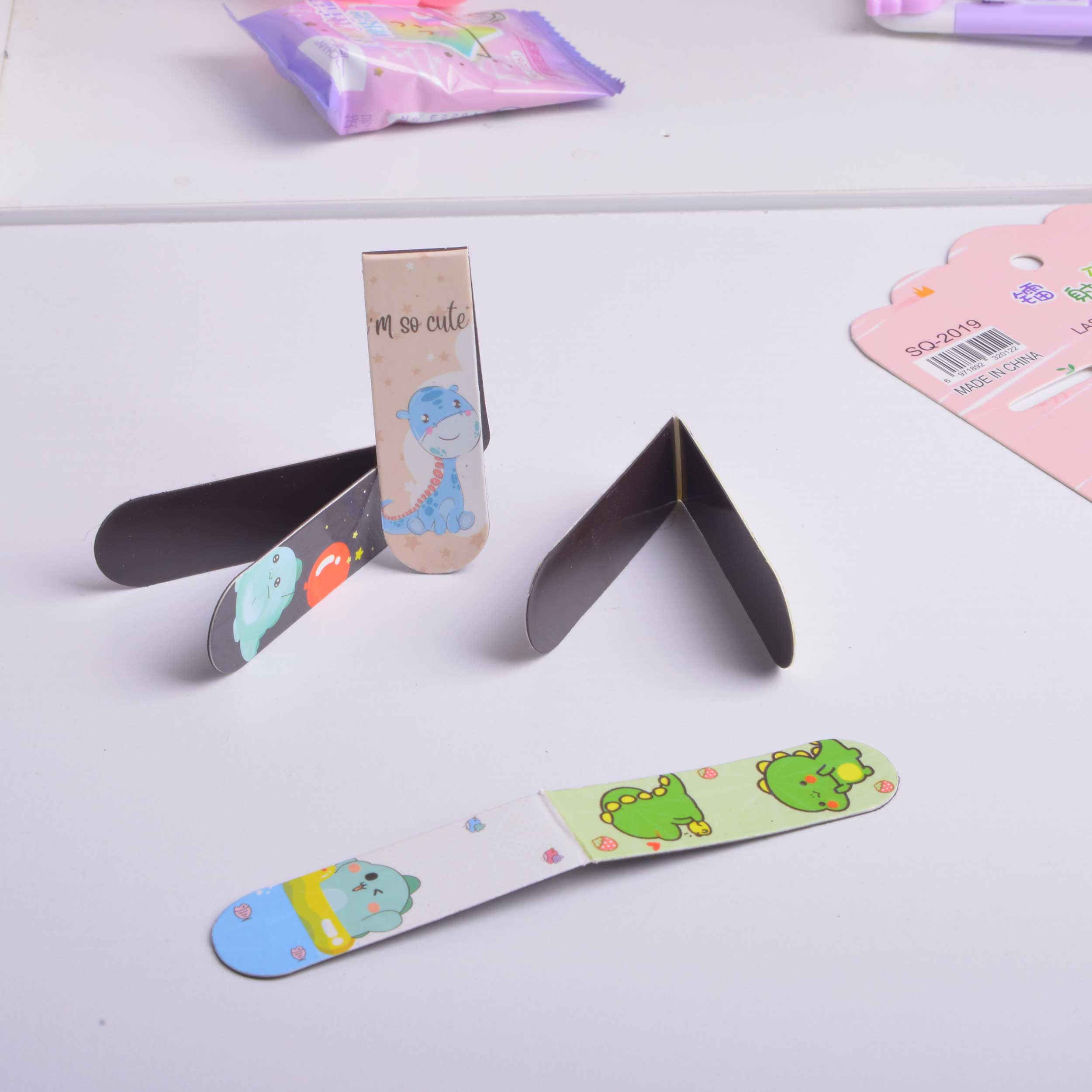 Magnetisches Lesezeichen-Set – Einzigartiges Geschenk für Bücherwürmer mit Dinosaurier-Design (6er-Pack)
