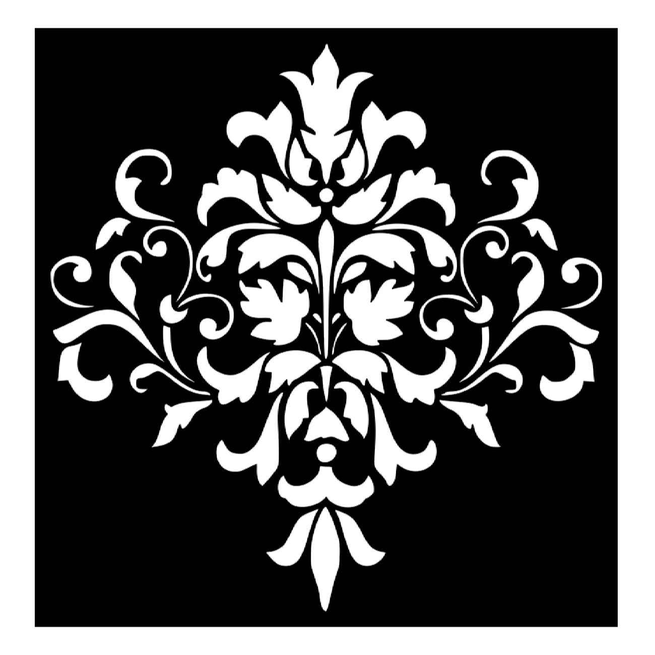 Mandala-Design-Schablone für dekorative Wandmalerei, Böden & Bastelprojekte