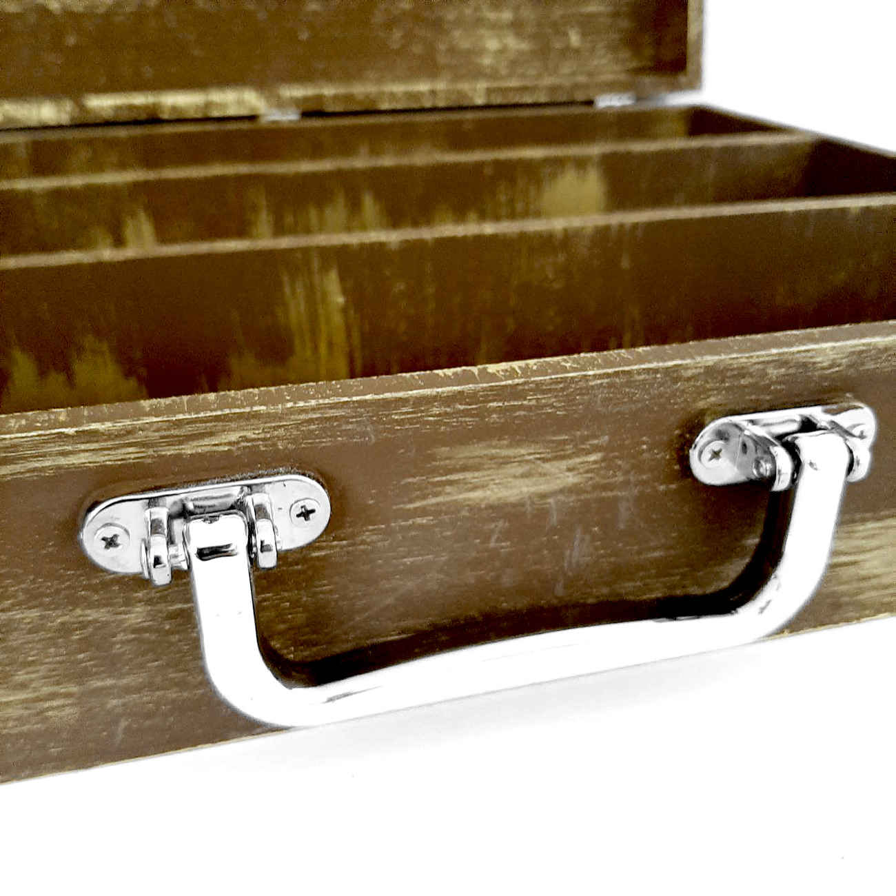 Rustikale handgefertigte Holzstiftebox – Perfekt für Zeichnen & Skizzierbedarf