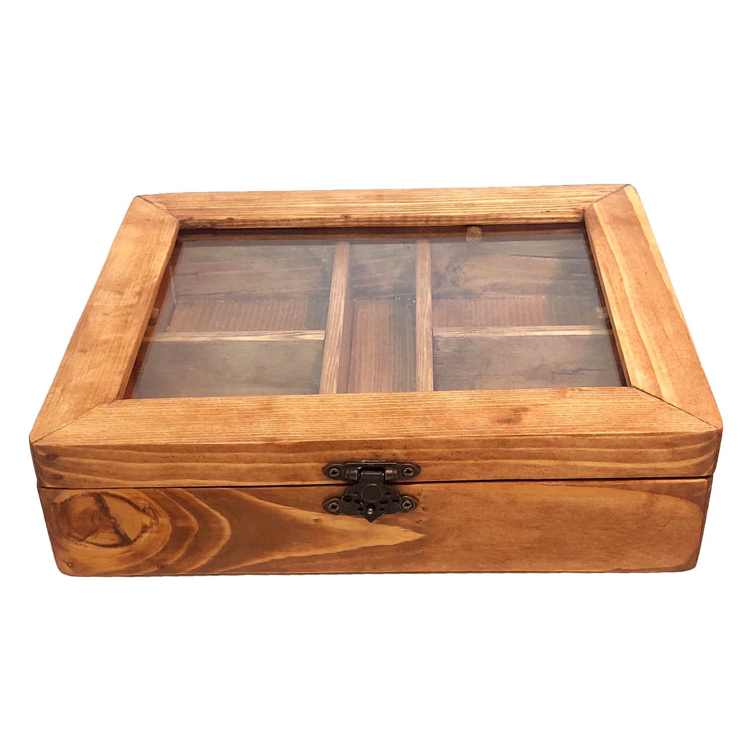 Rustikale Mehrfachfach-Holz-Snackbox – Perfekt für Nüsse, Trockenfrüchte & Samen