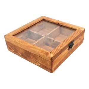 Rustikale Holz-Nussbox – Hält Nüsse frisch & organisiert