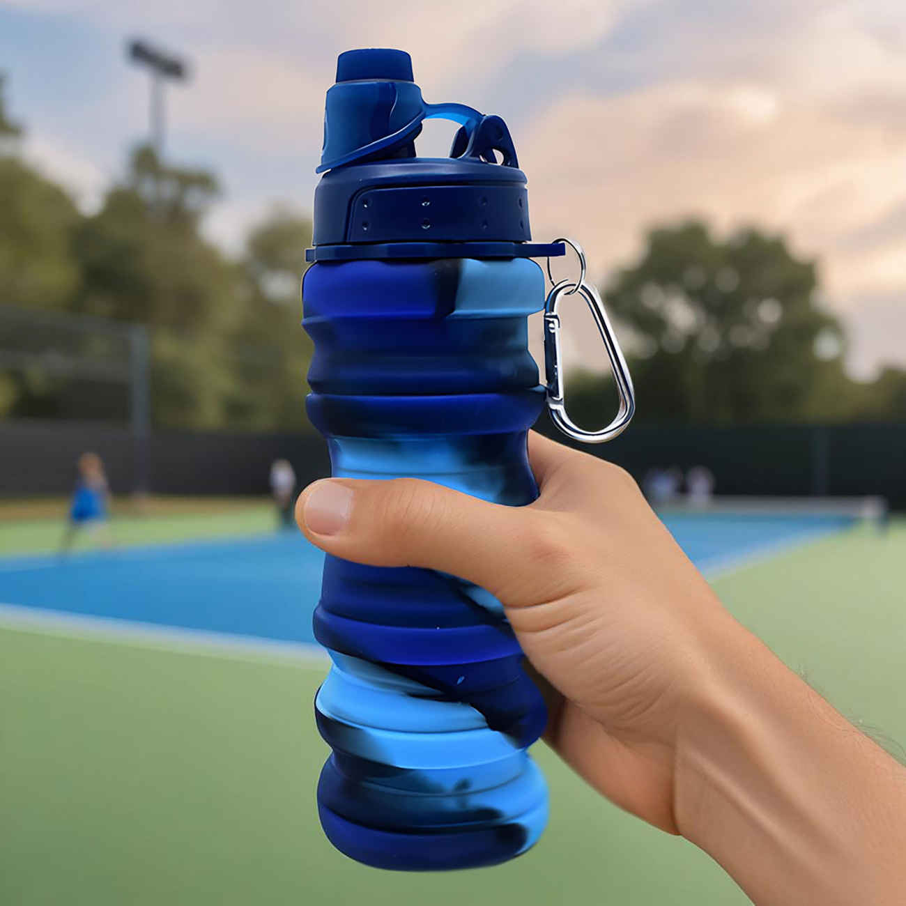 Silikon-Wasserflasche für Kinder – Sicher, faltbar & leicht zu tragen