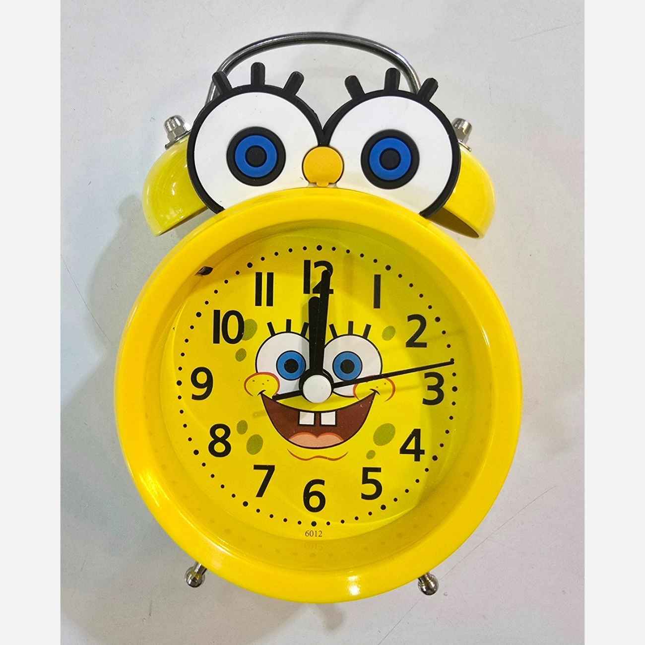 SpongeBob Schwammkopf Doppelglockenwecker – Gelber Cartoon-Alarm