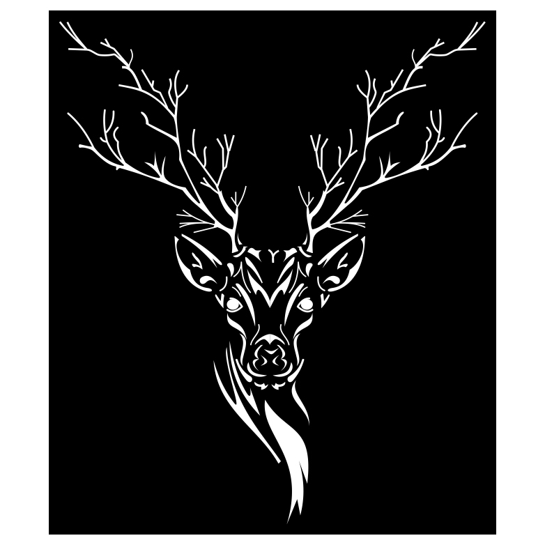 Schablone für beeindruckende Wandkunst mit Hirsch-Design – Ideal für Anfänger