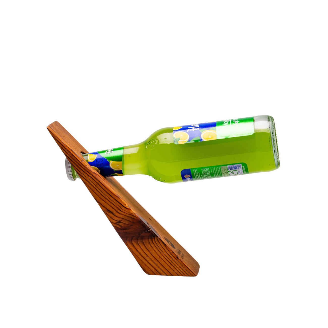 Holzflaschenhalter für einfachen Flaschenzugriff und ordentliche, platzsparende Aufbewahrung