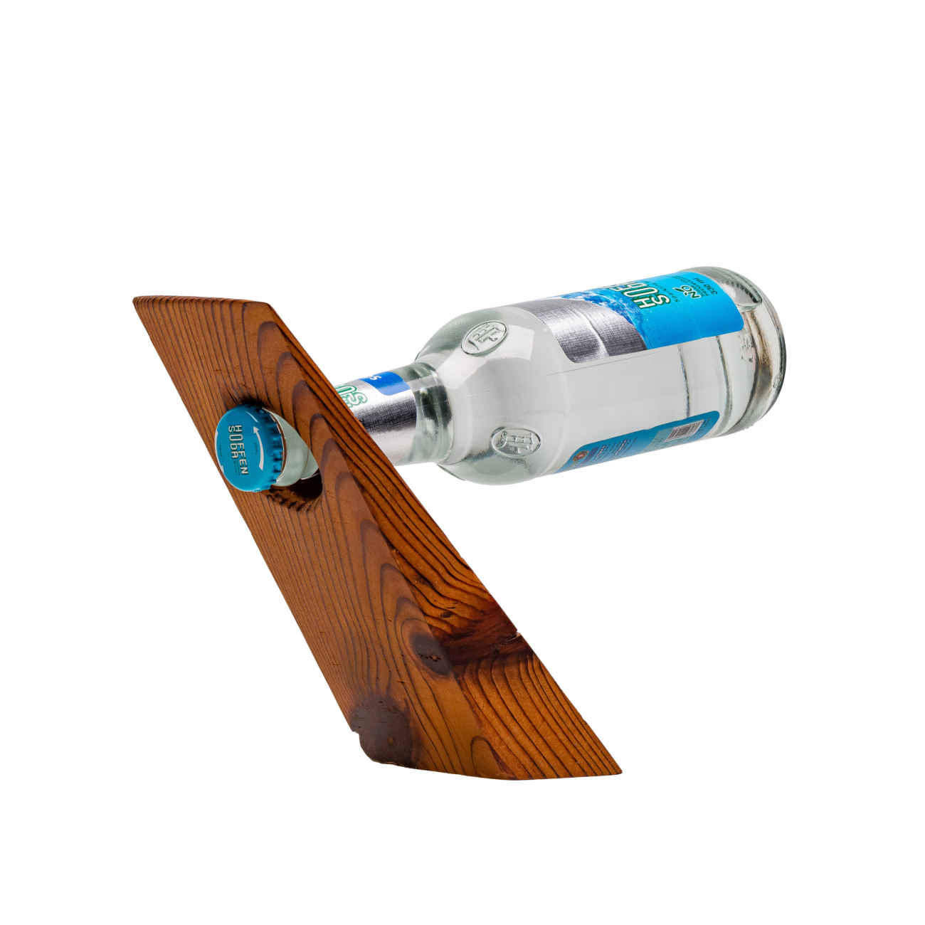 Holzflaschenhalter für einfachen Flaschenzugriff und ordentliche, platzsparende Aufbewahrung