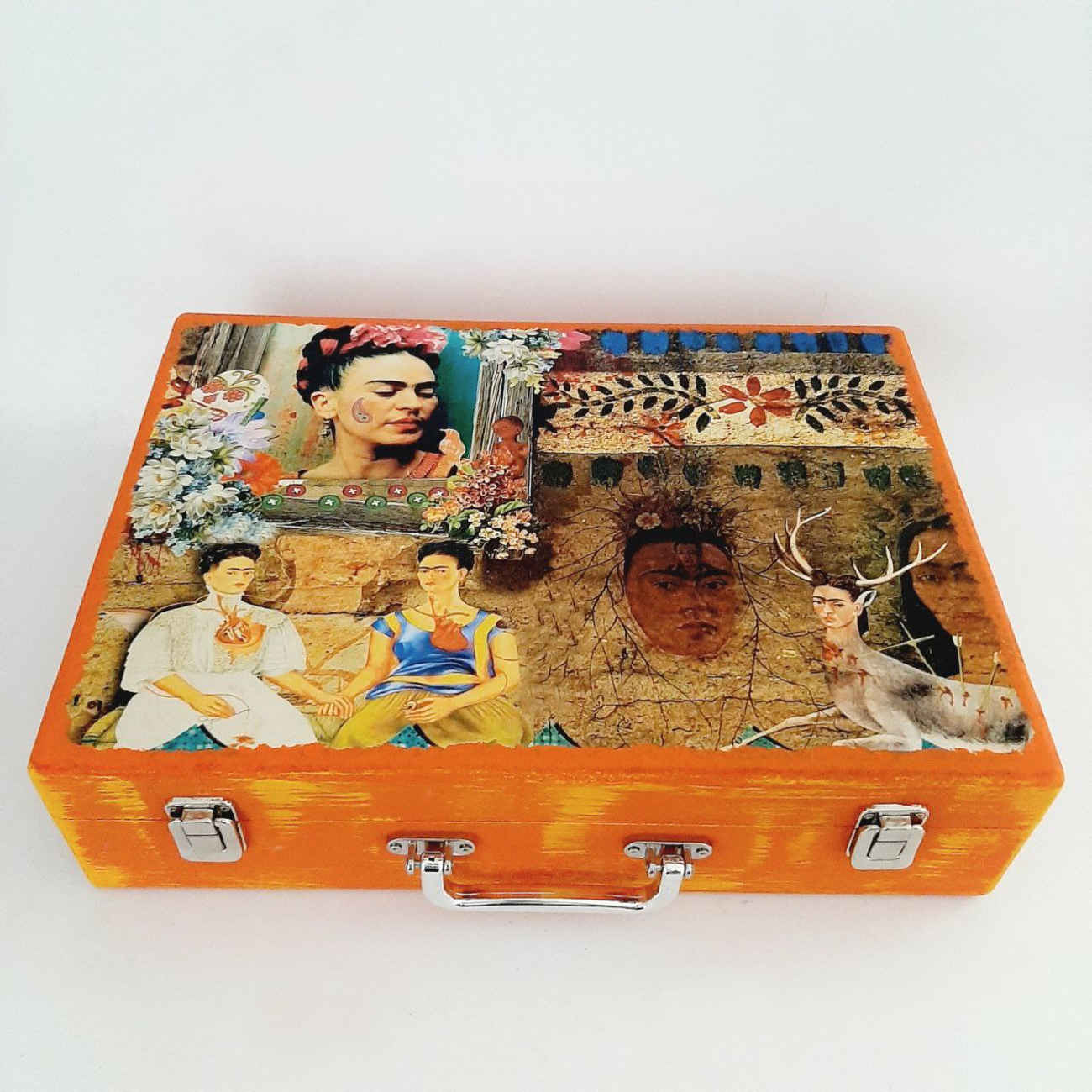Holz-Stiftebox für Künstler – Perfekt für Zeichnen & Skizzieren, Frida-Design