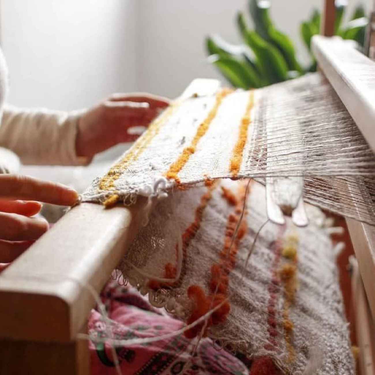 100 % Baumwoll-Badehandtuch, handgewebt – Weich, saugfähig und im traditionellen Design