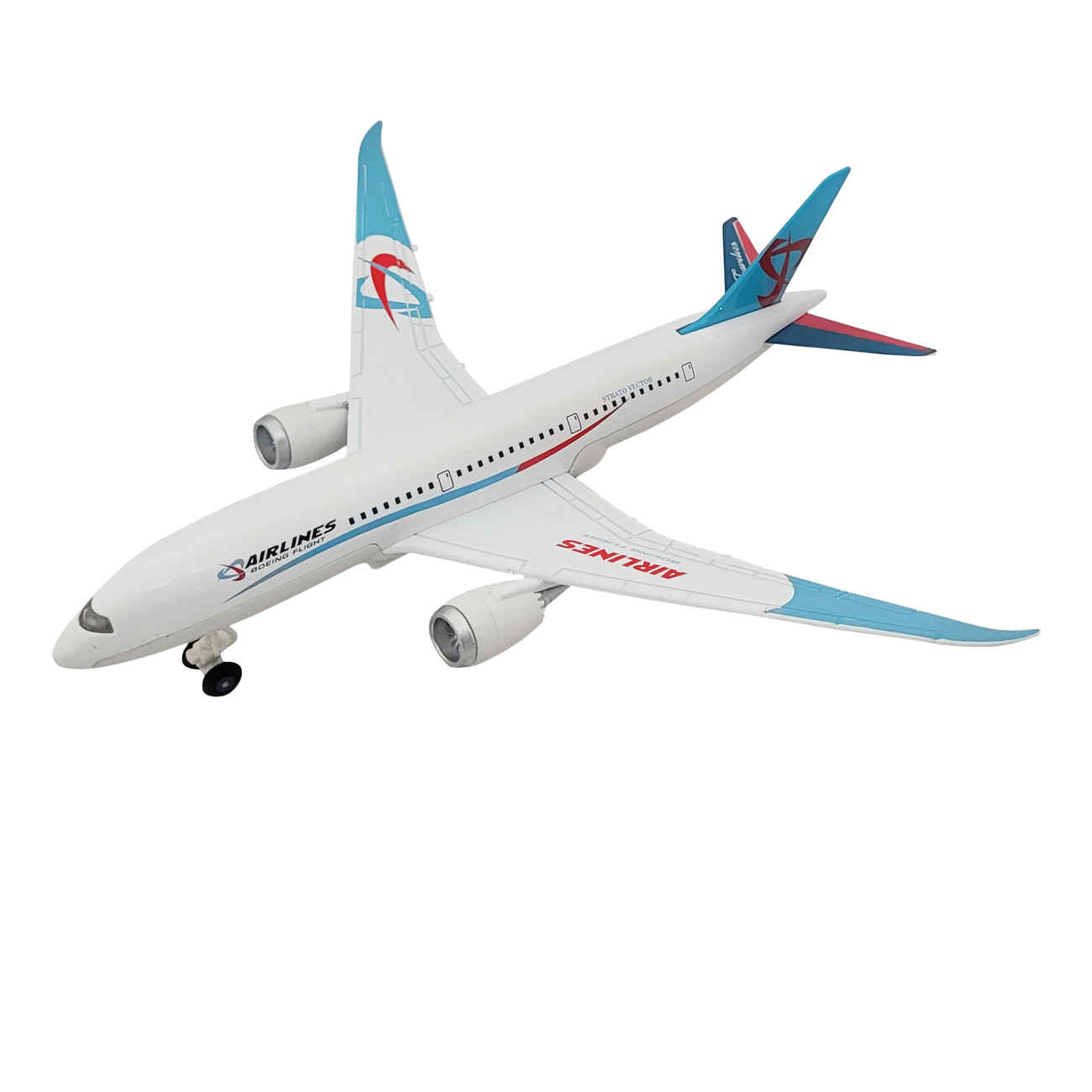 Passagierflugzeug-Modell – präzise Metallverarbeitung mit funktionierenden Lichtern und Sound
