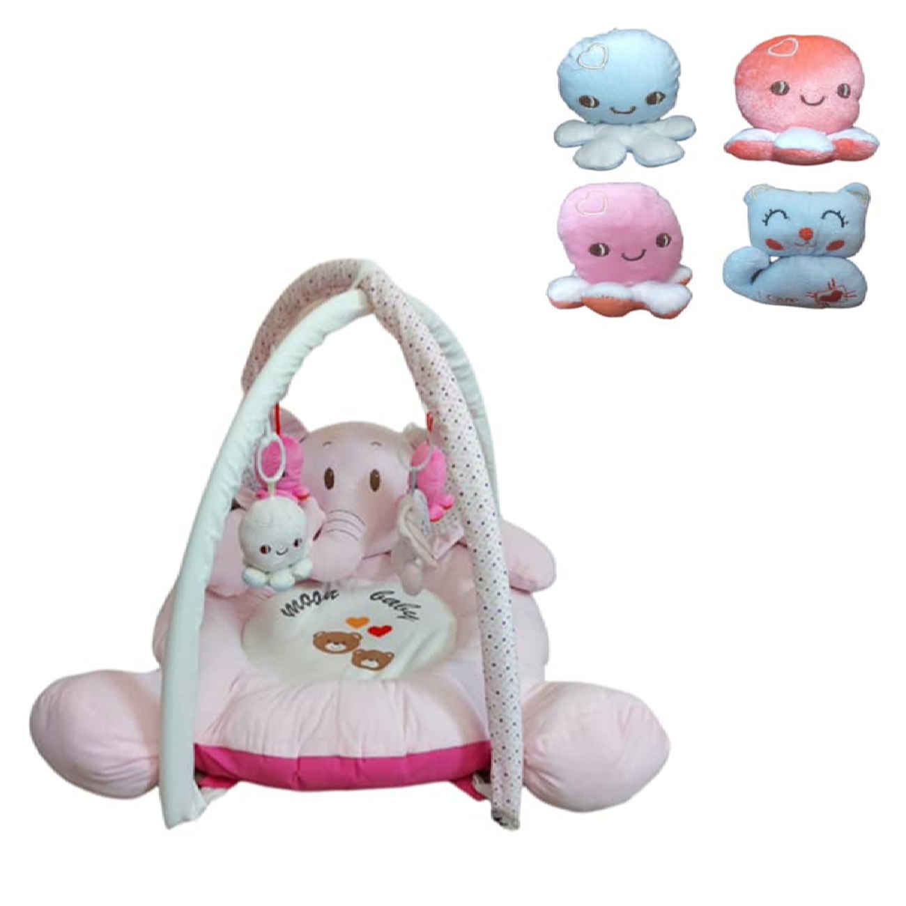 Babyelefant-Spielmatte – Kuschelige Bodenmatte für Spiel, Krabbeln und gemeinsame Momente
