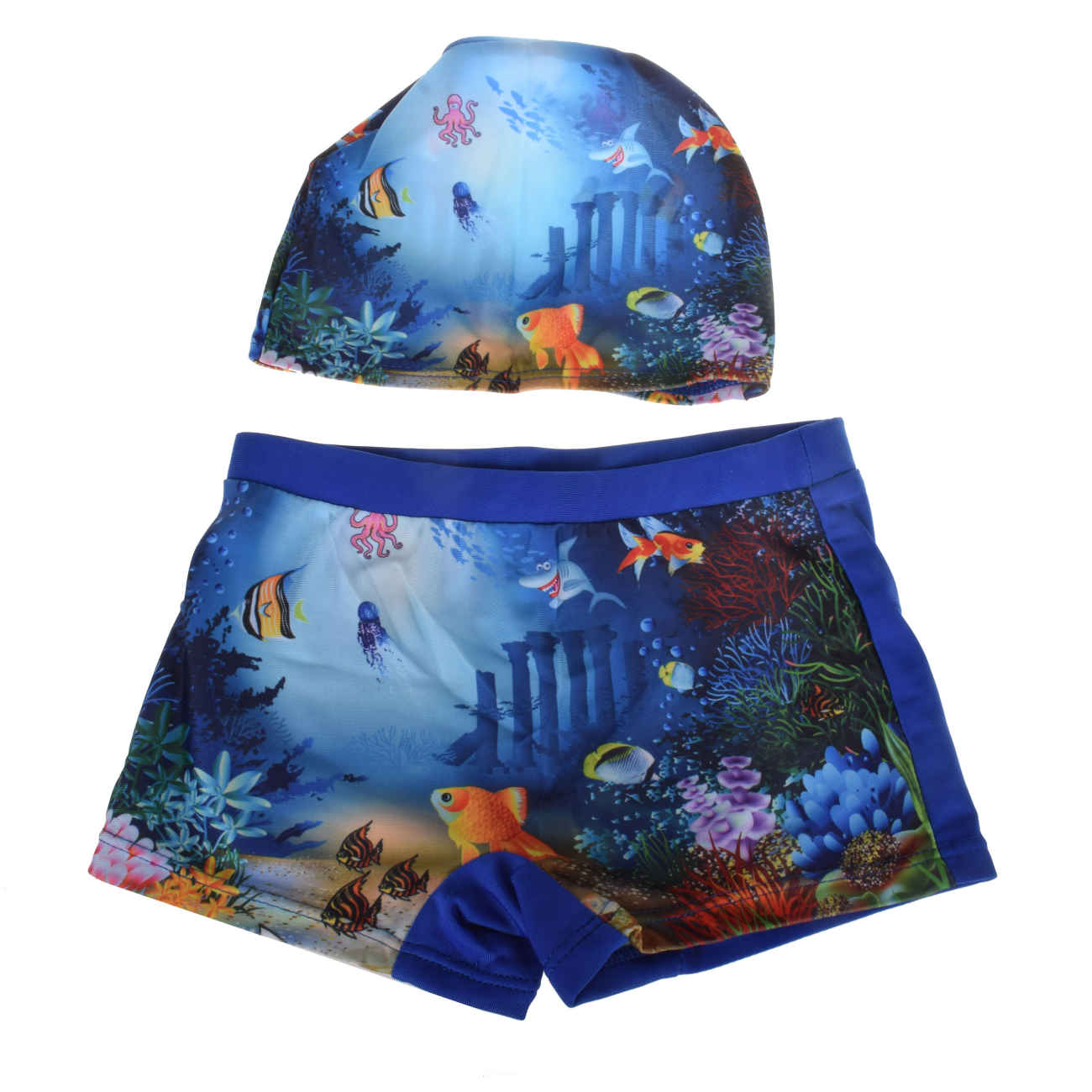 Badeanzug für Jungen mit Ozeanmotiv – Sommervergnügen mit Stil und Komfort
