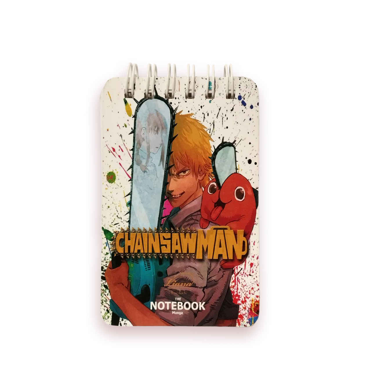 Chainsaw-Man-Taschennotizbuch – Anime-Design mit 60 Seiten
