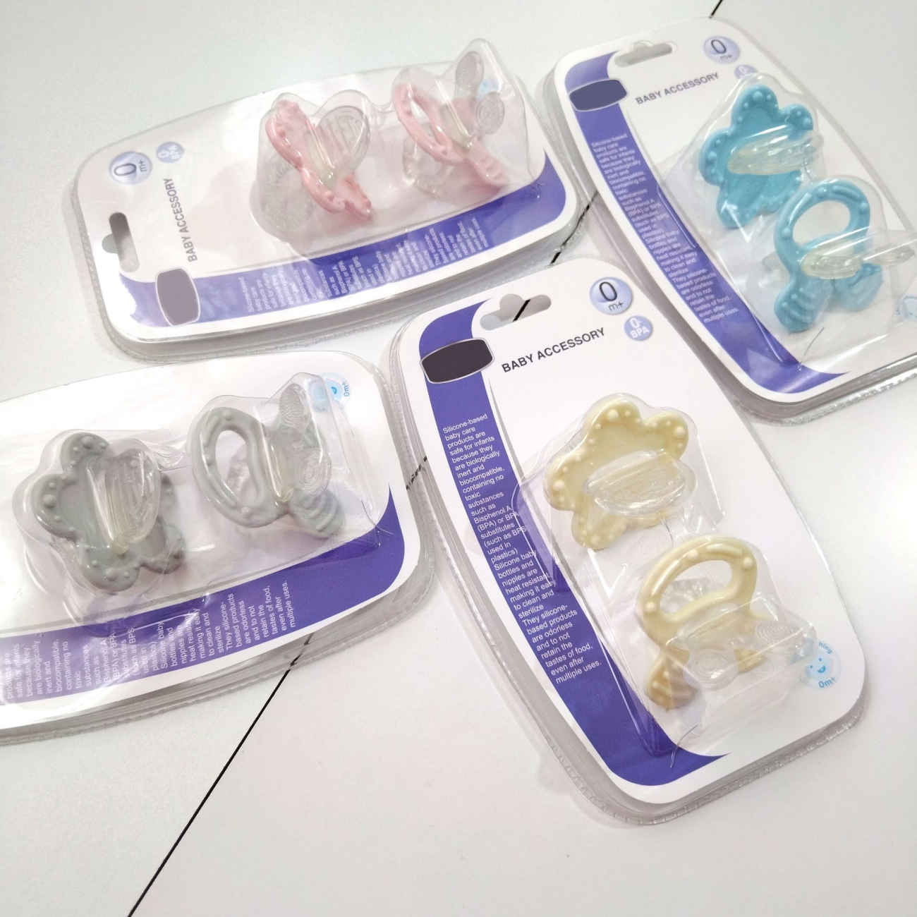 Doppelseitiges Baby-Zahnungsspielzeug – Ideal zum Kauen während des Zahnens (2 Stück)