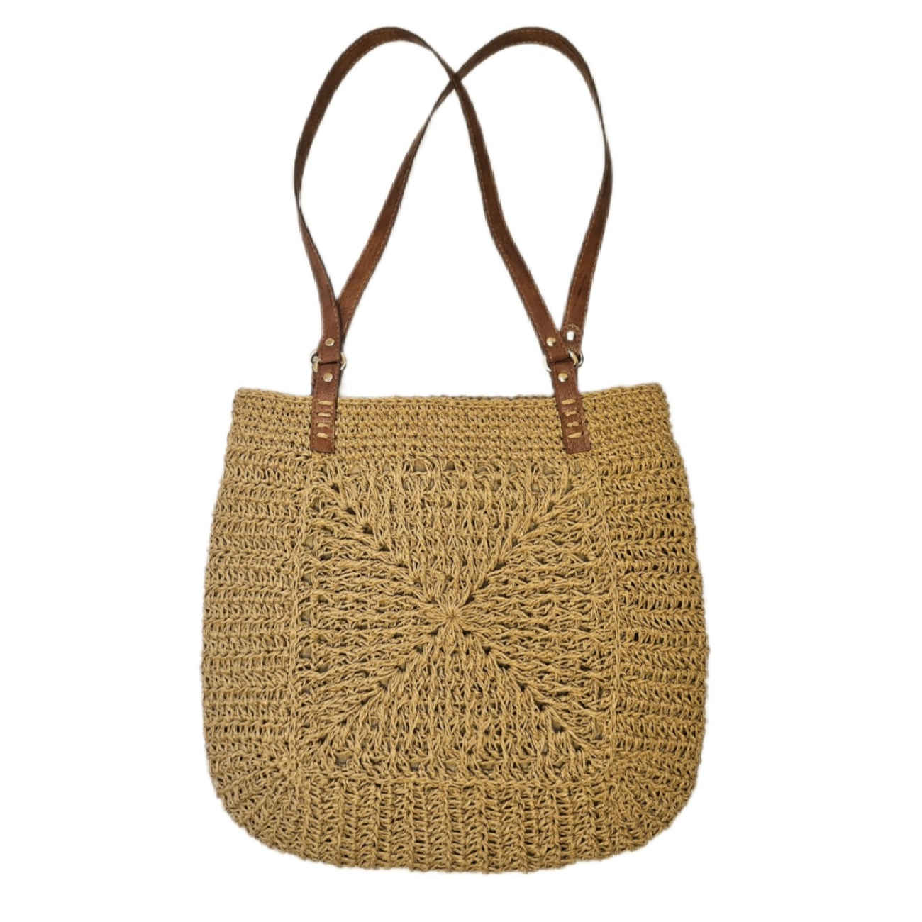 Umweltfreundliche Strandtasche aus Raffia – Leichte, handgewebte Sommertasche