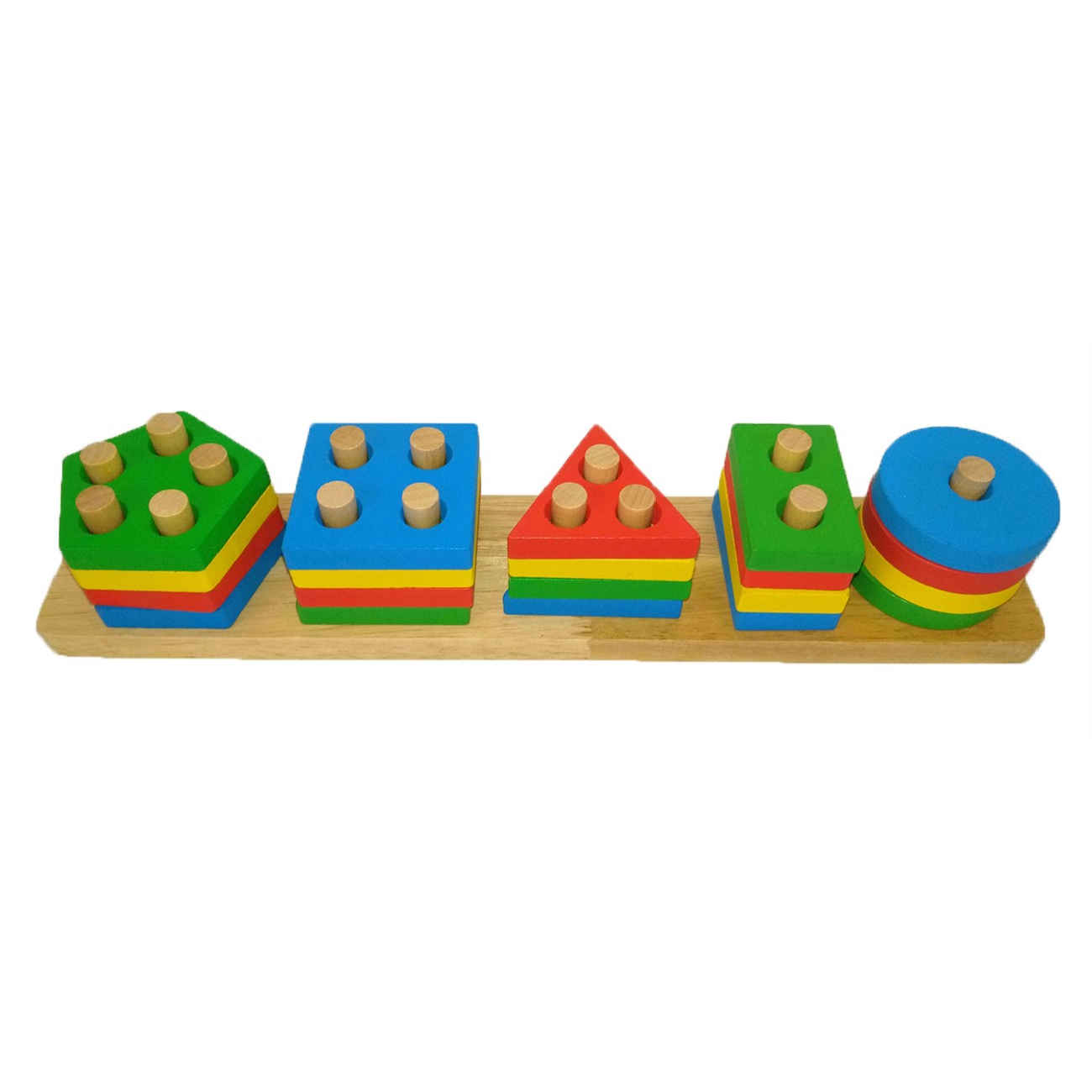 Bildungs-Holzspielzeug – Montessori-Bunte Formen für Kinder