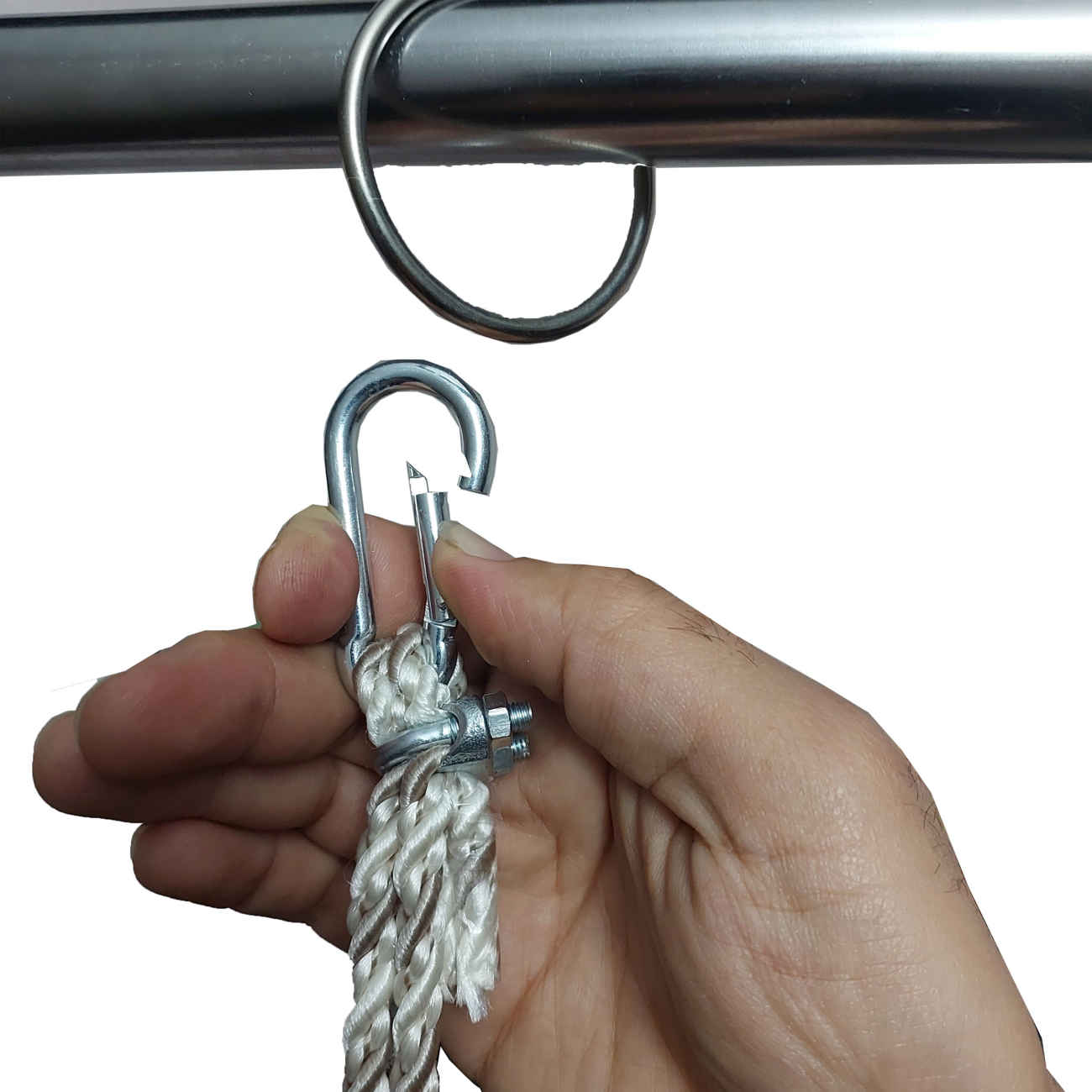 Ergonomische Baby-Hängemattenschaukel – Atmungsaktives Material mit stabilem Holzgestell