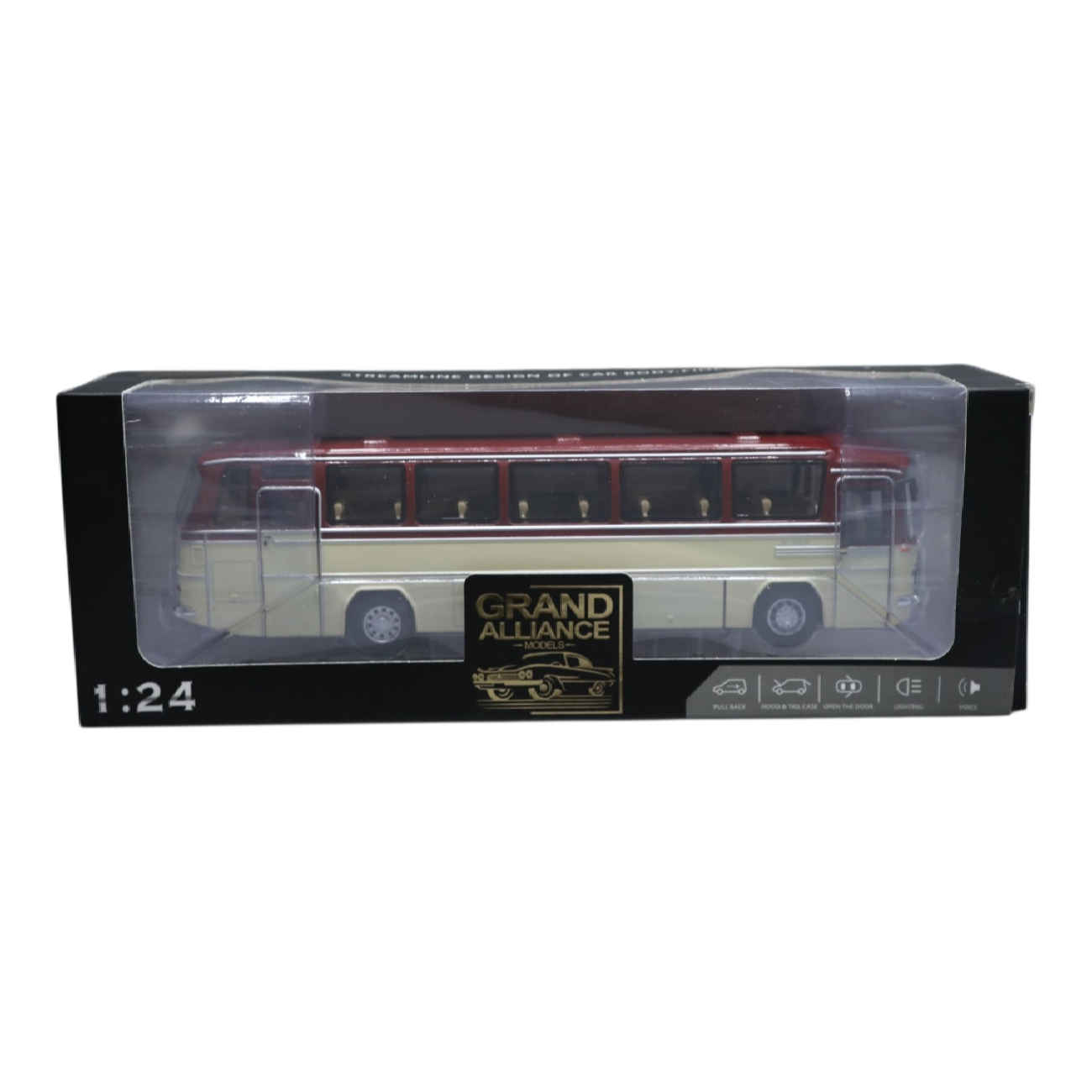 Großartige Allianz Klassischer Metallspielzeugbus – Metallgehäuse, realistische Details und Sammelobjekt für Kinder