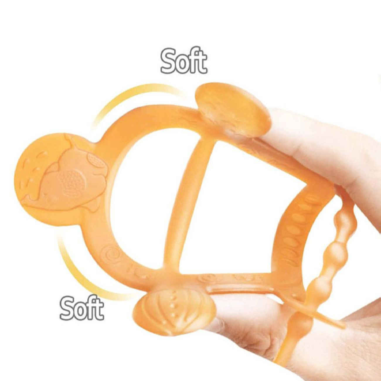 Beißring für das Handgelenk von Babys, hilft bei Zahnfleischbeschwerden