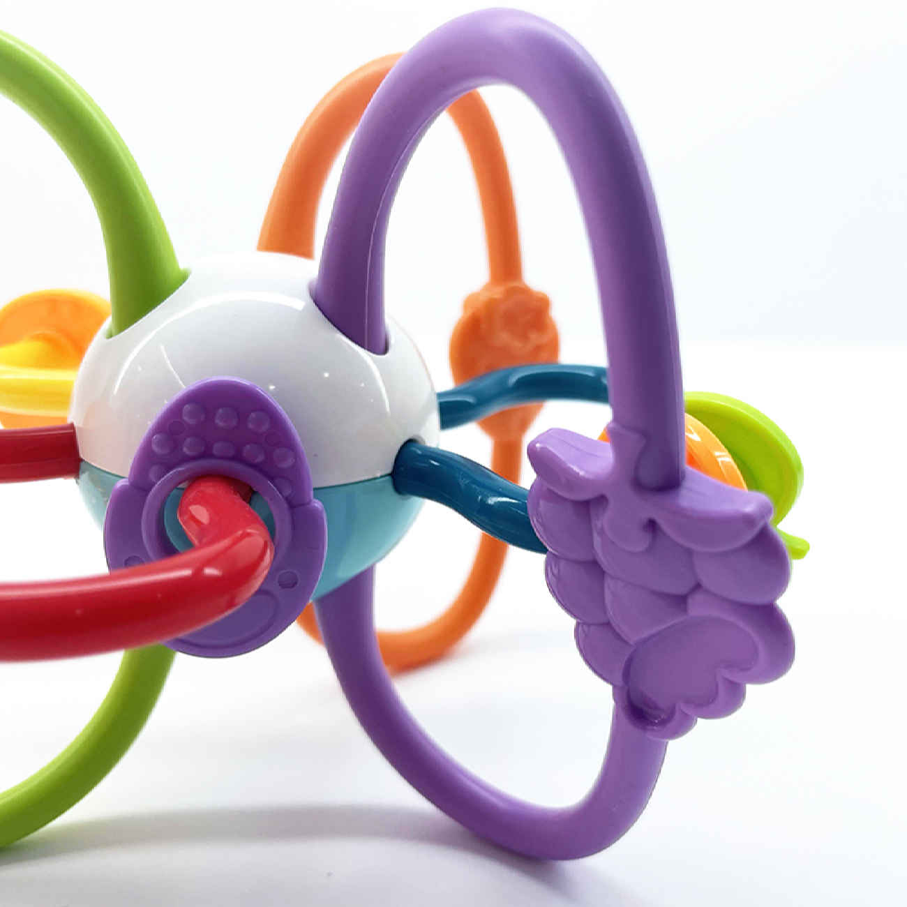 Hanger Baby-Beißring mit lustiger Galaxie-Rassel und Obst-Design