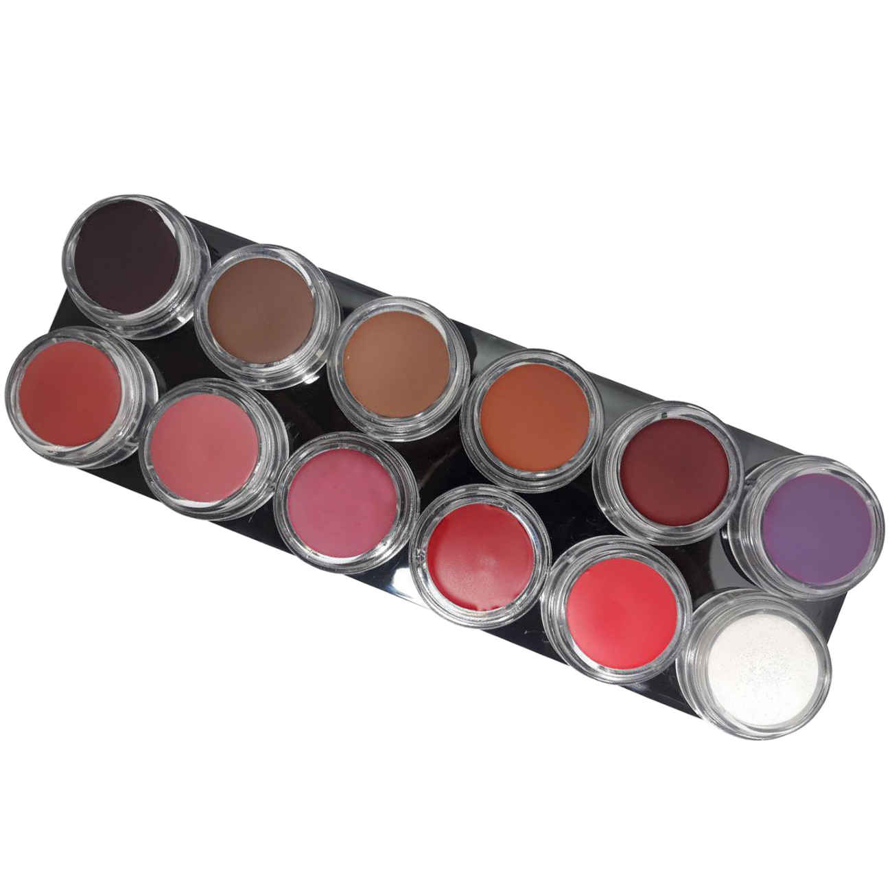 Hantin Lippenfarben-Palette mit 12 Tönen – Intensive Farbbrillanz – Ohne Blei, sanfte Rezeptur