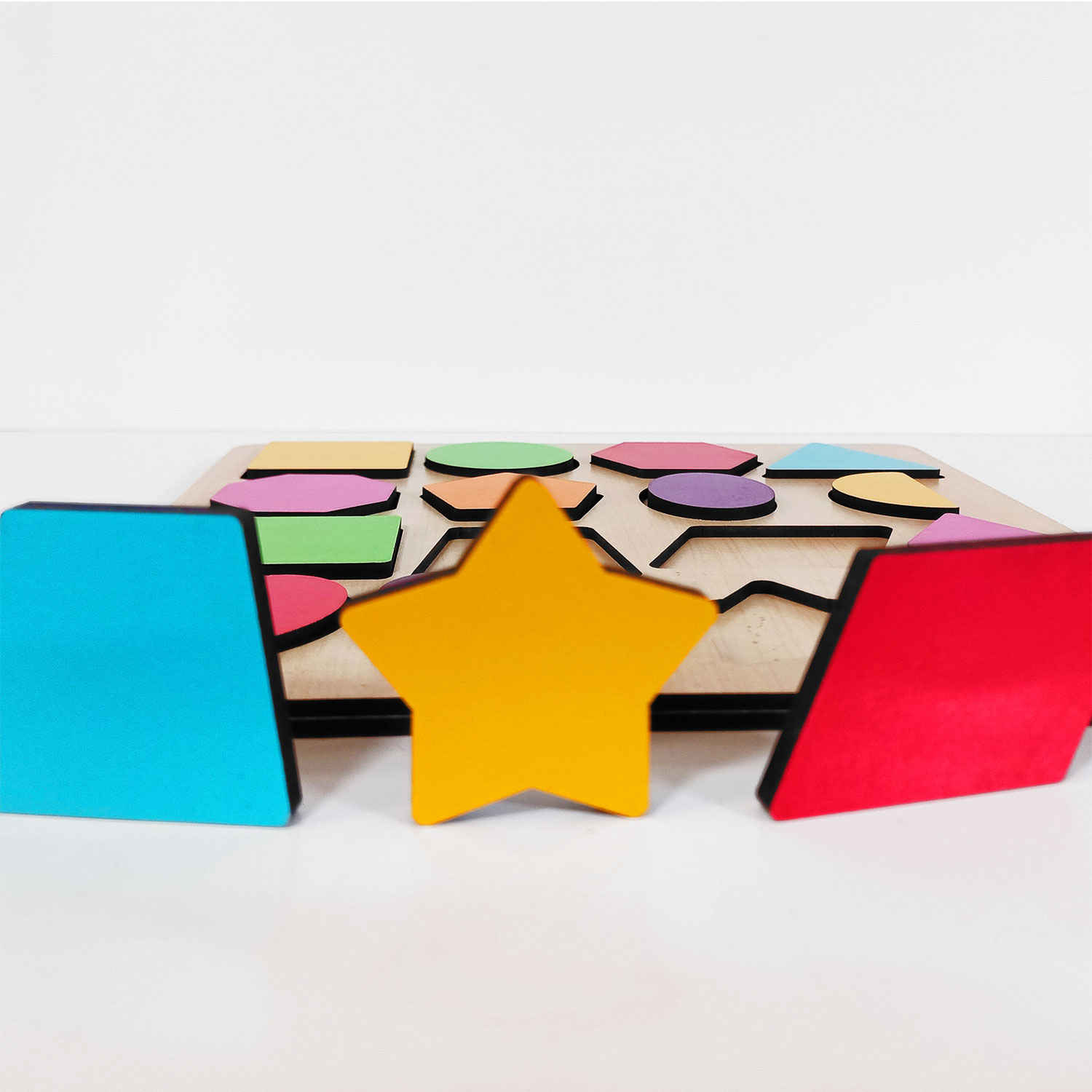 Lernset für geometrische Formen – Pädagogisches Spielzeug für die frühe Kindheit
