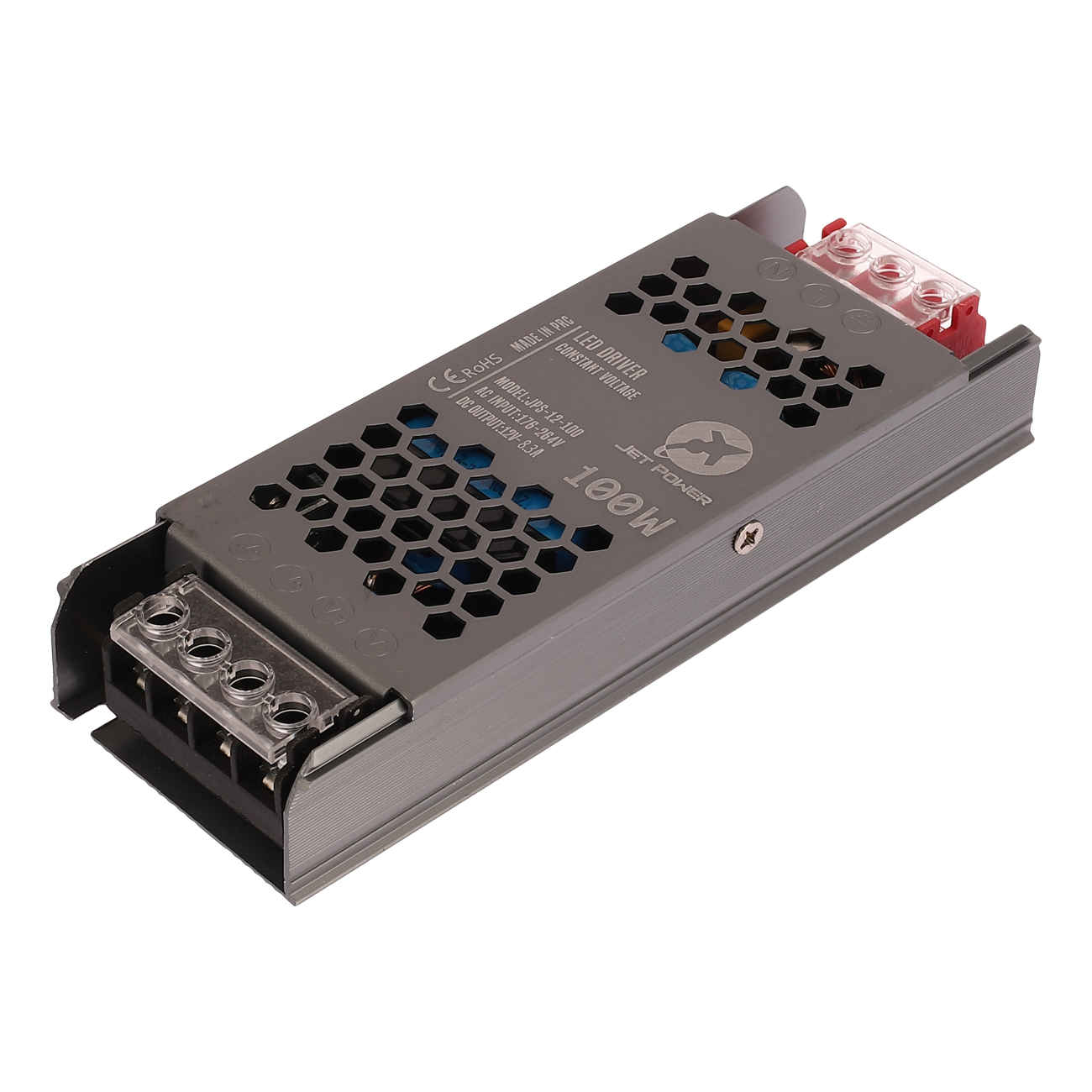 Jet Power JPS-12-100 – 12 V 8,3 A 100 W Schaltnetzadapter für LED-Anlagen