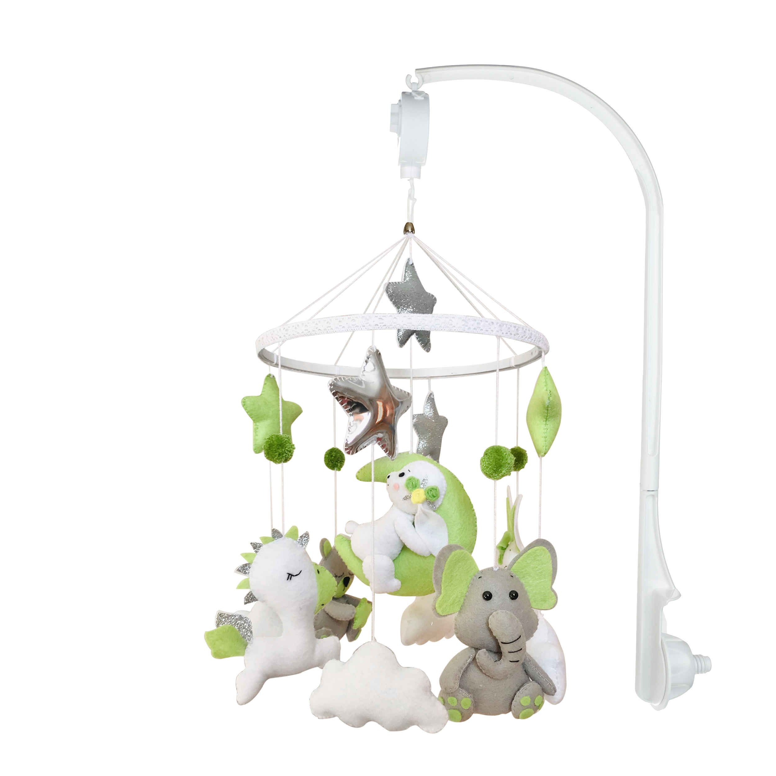 Musikalisches Baby-Mobile im Dschungelstil – ideal für Wiege und Kinderzimmer