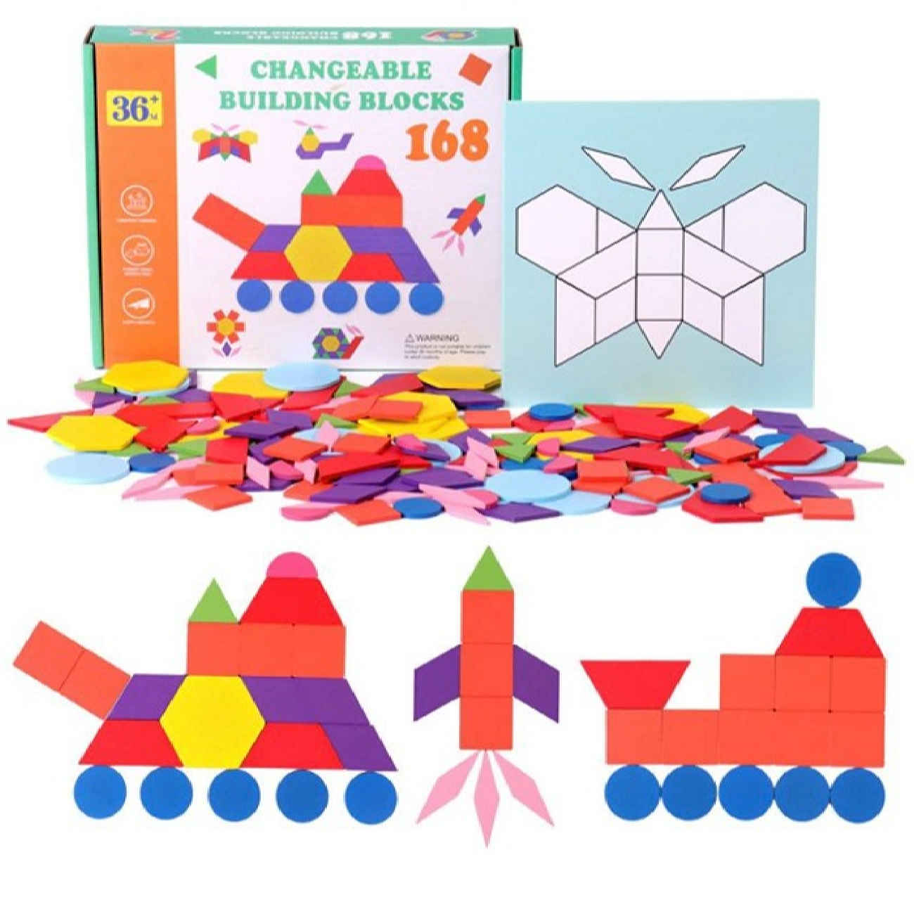 Kinder-Holzspielzeug mit geometrischen Formen – Formenerkennung und Lernen