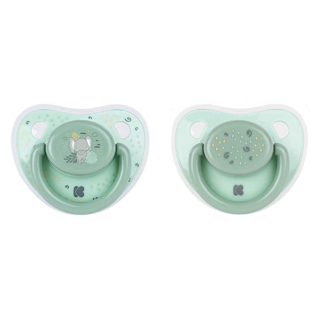 Kikkaboo Beruhigungssauger – BPA-freie Schnuller mit hygienischen Schutzkappen (2 Stück)