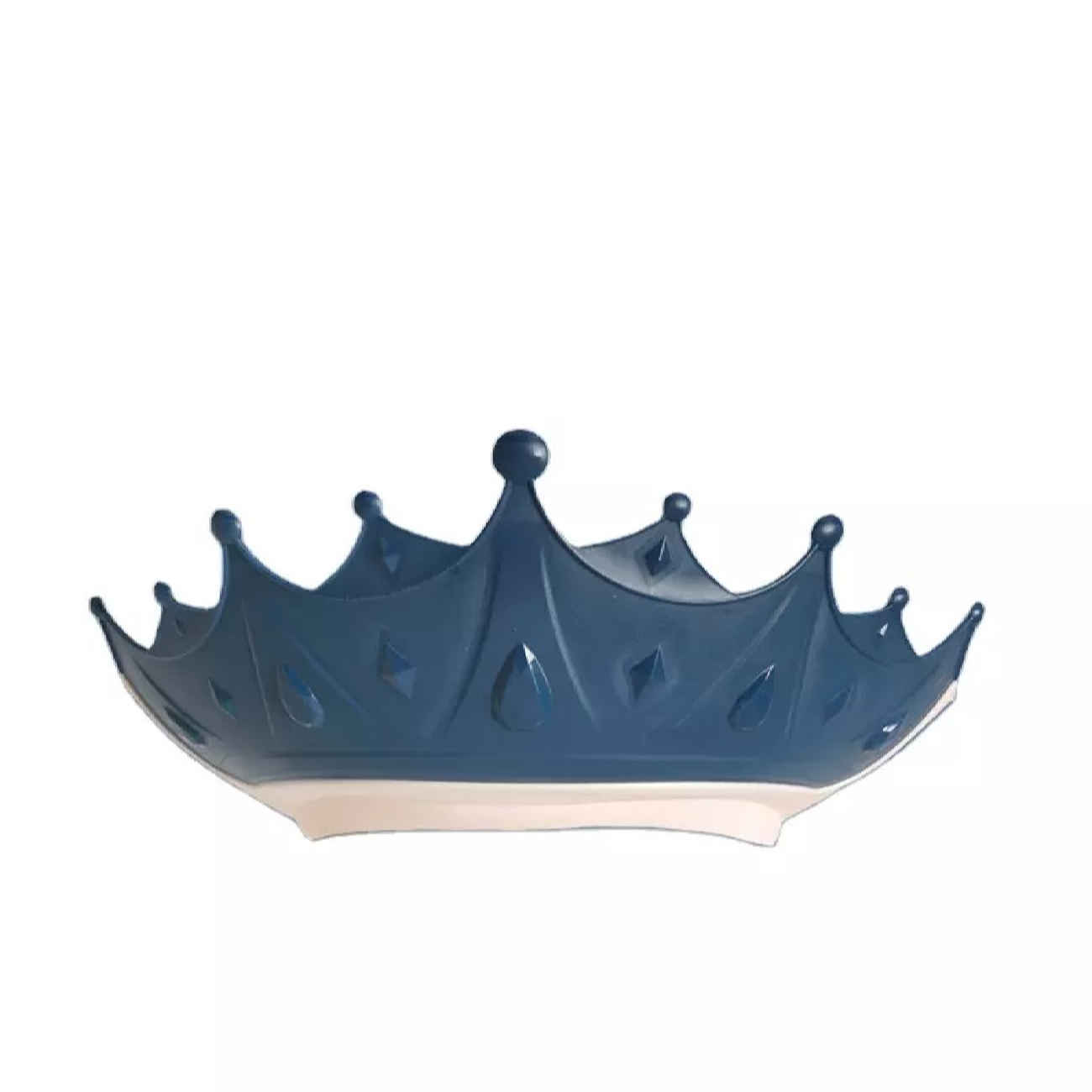 King-AB verstellbare Baby-Duschhaube – marineblauer Kunststoff-Badeschutz für Kinder von 1 bis 5 Jahren