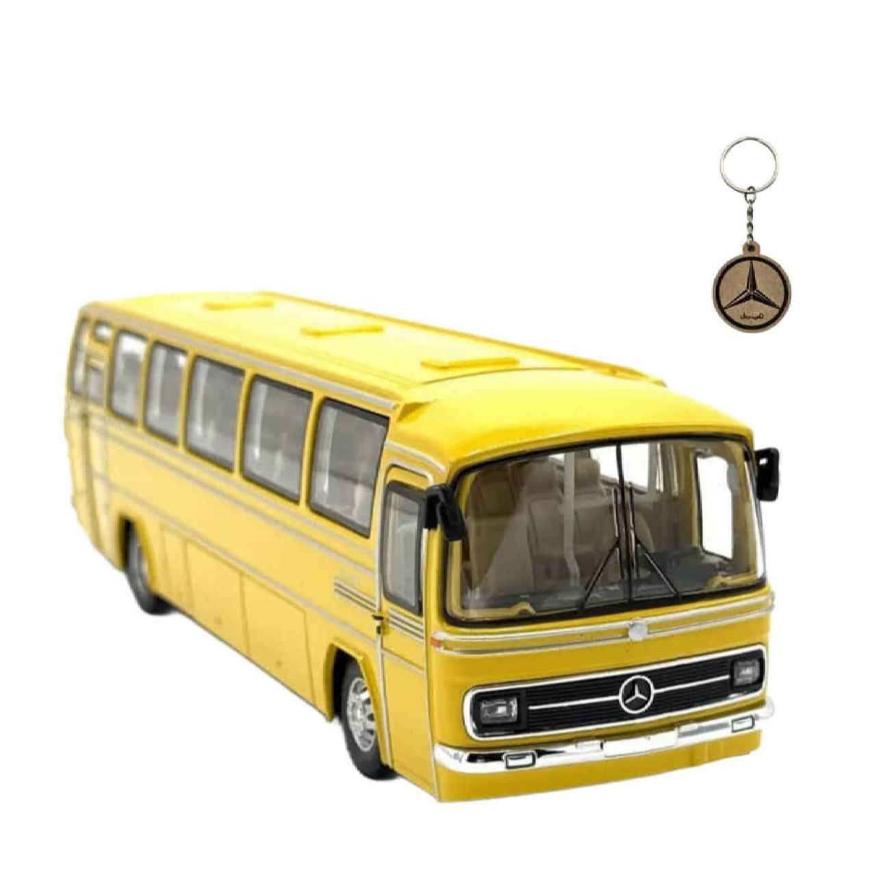 Mercedes-Benz 302 Busmodell – Metallausführung mit Musik, Beleuchtung und Schlüsselanhänger