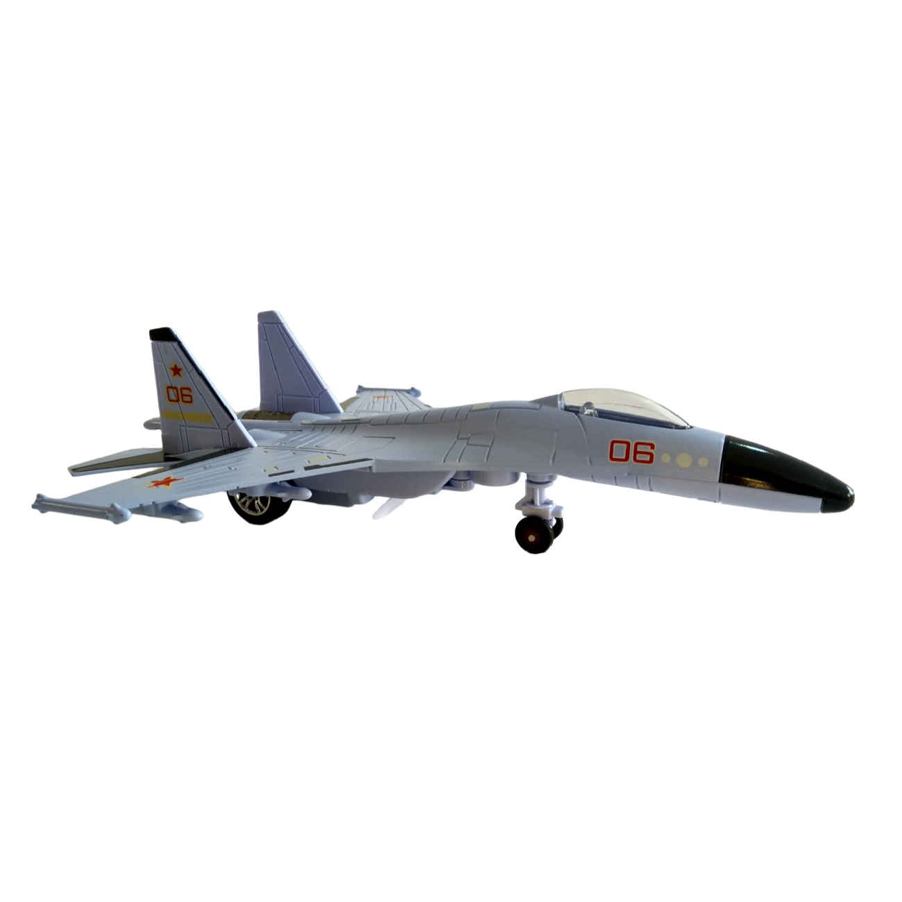 Militärischer Jet-Spielzeug 22FFA130B – Robuste Metallkonstruktion mit LED-Leuchten und realistischen Klangeffekten