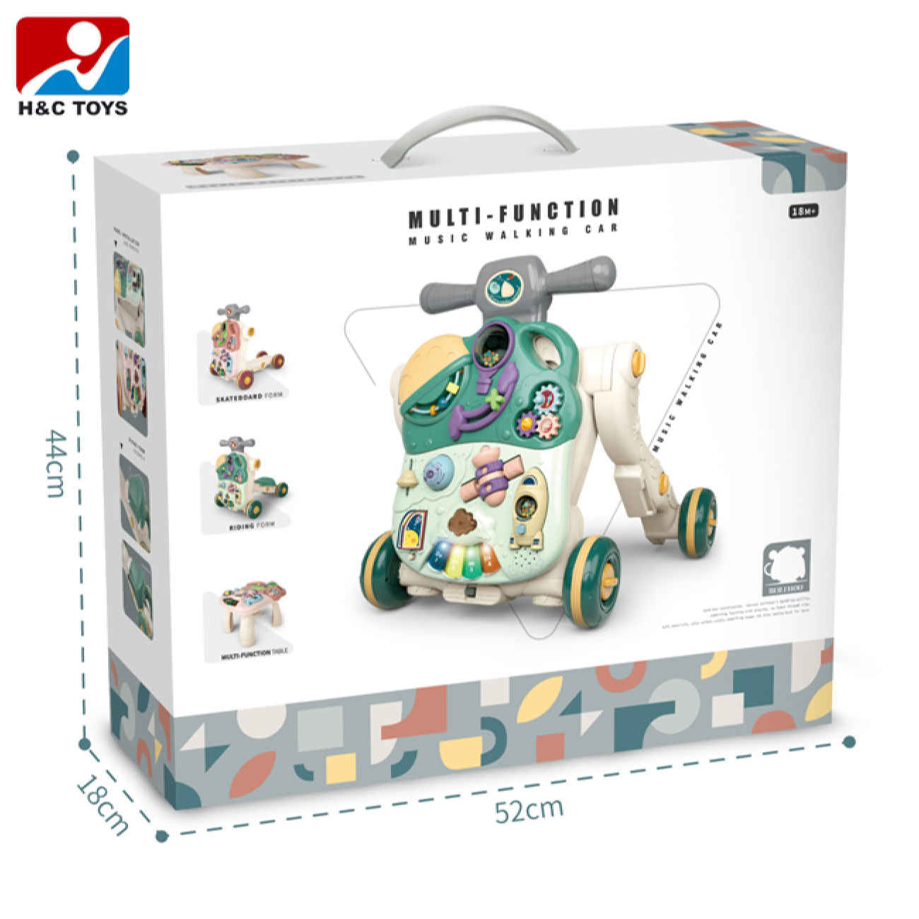 Multifunktionaler Baby-Lauflernhilfe – Sicher und verstellbar, geeignet für kleine Jungen und Mädchen