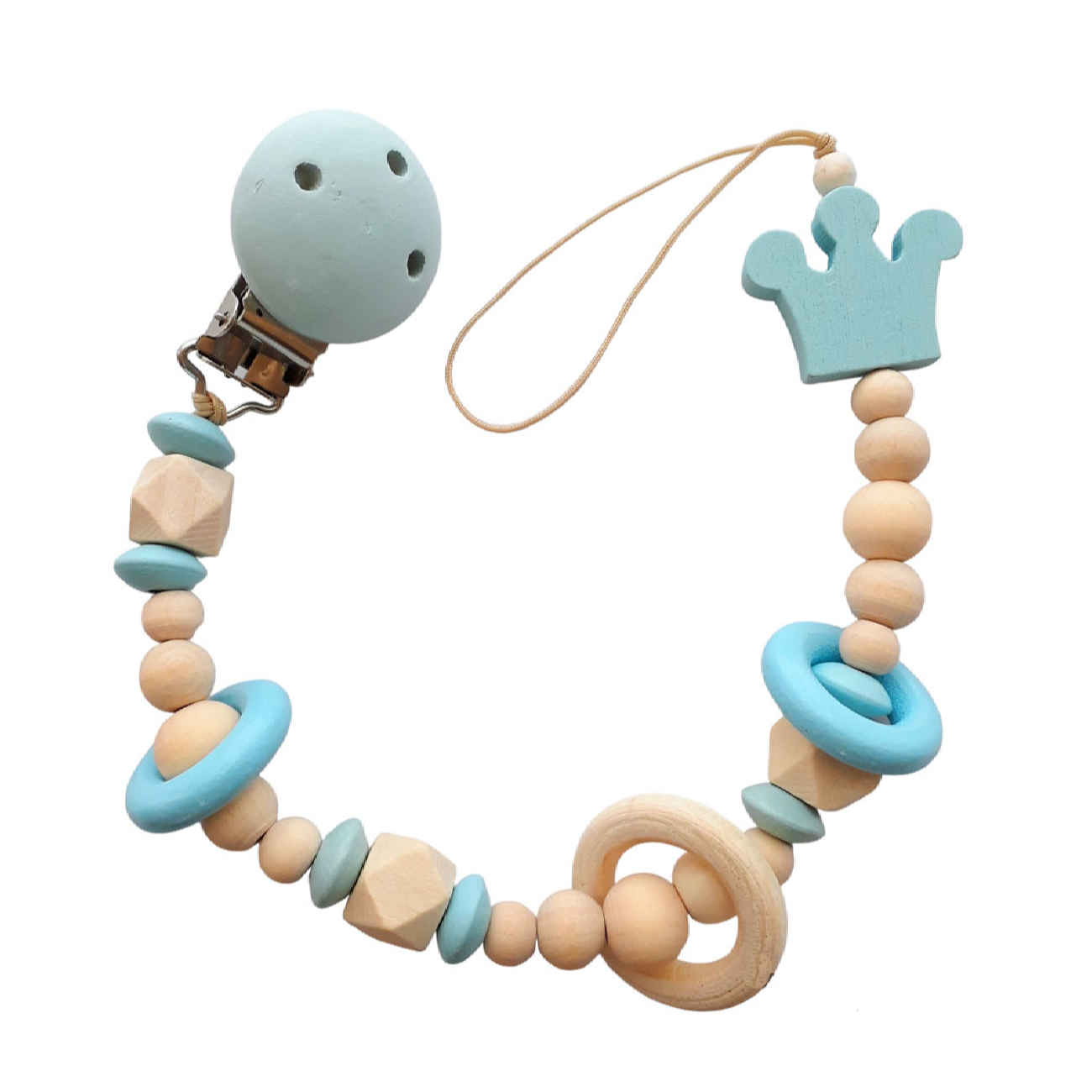 Schnullerkette aus Naturholz – Sicheres und stilvolles Babyaccessoire