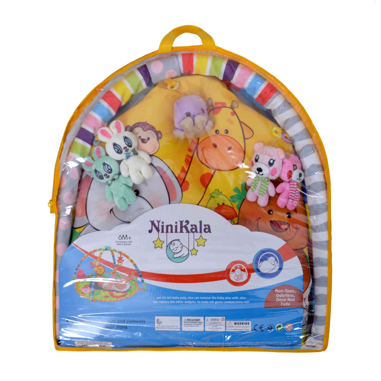 Nini-Kala-Babyspielmatte – Bequemes und spielerisches Dschungelmotiv (2022)