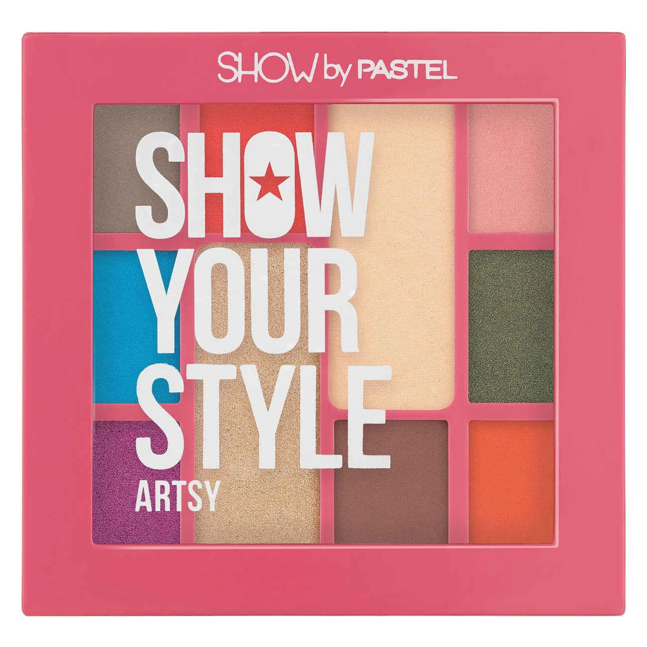 Lidschattenpalette Artsy Model Matte und harmonisch abgestimmte Farben