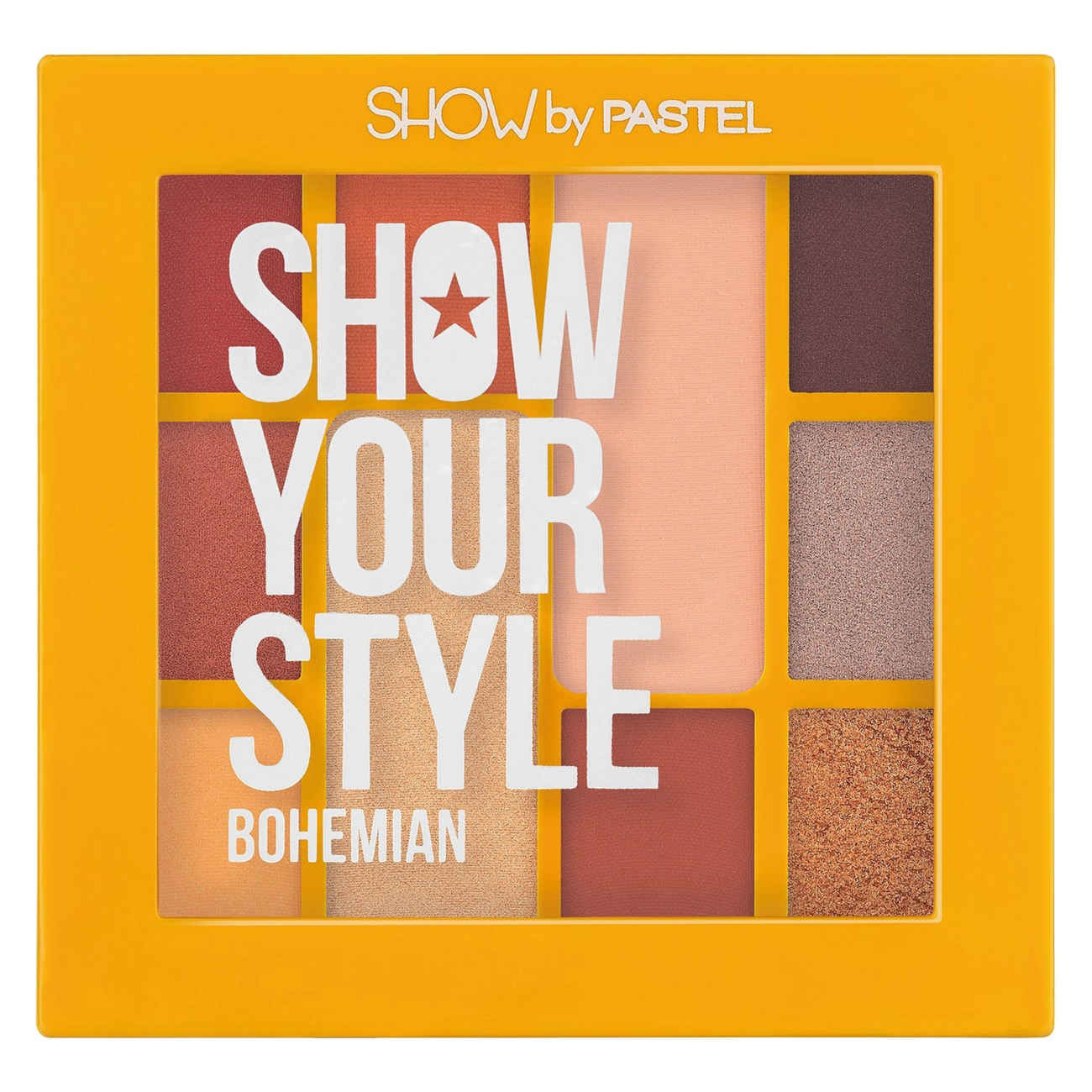 Lidschattenpalette Bohemian Model Matt und Glitzereffekte