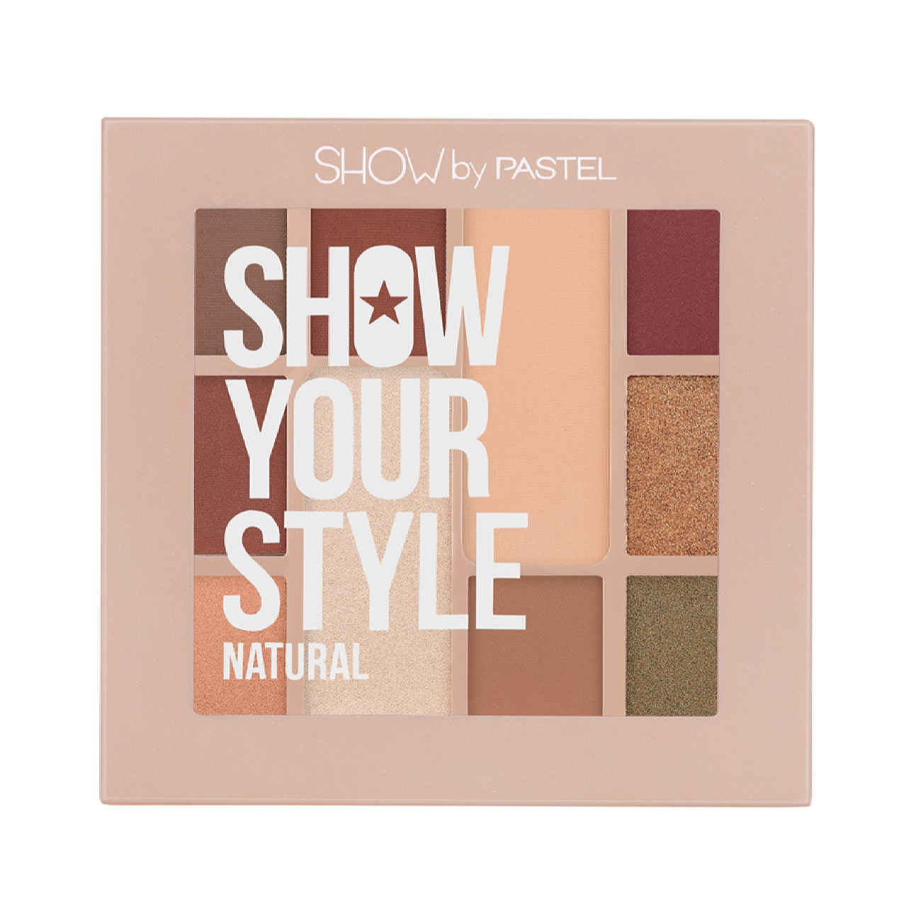 Lidschattenpalette NATURAL in Pastelltönen – Hohe Farbintensität und samtige Textur