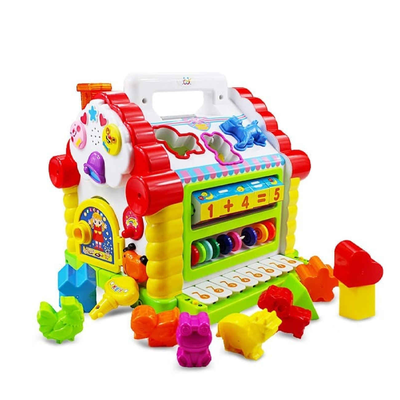 Intelligentes Sortierspielzeug – Formen und Farben mit Hausdesign für Kinder lernen